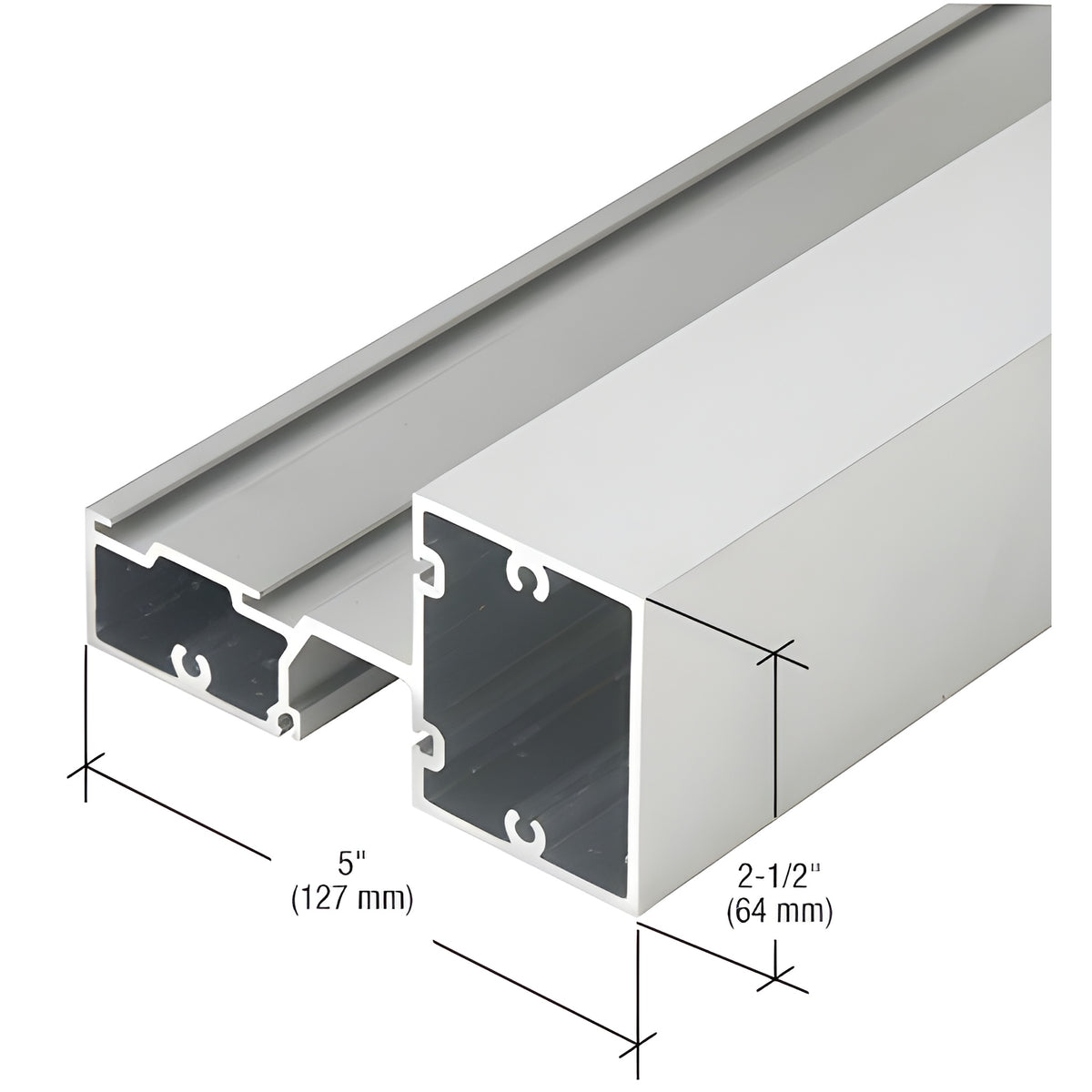 CRL-U.S. Aluminum Clear Anodized Class 1 Intermediate Horizontal Mullion - 24'-2"