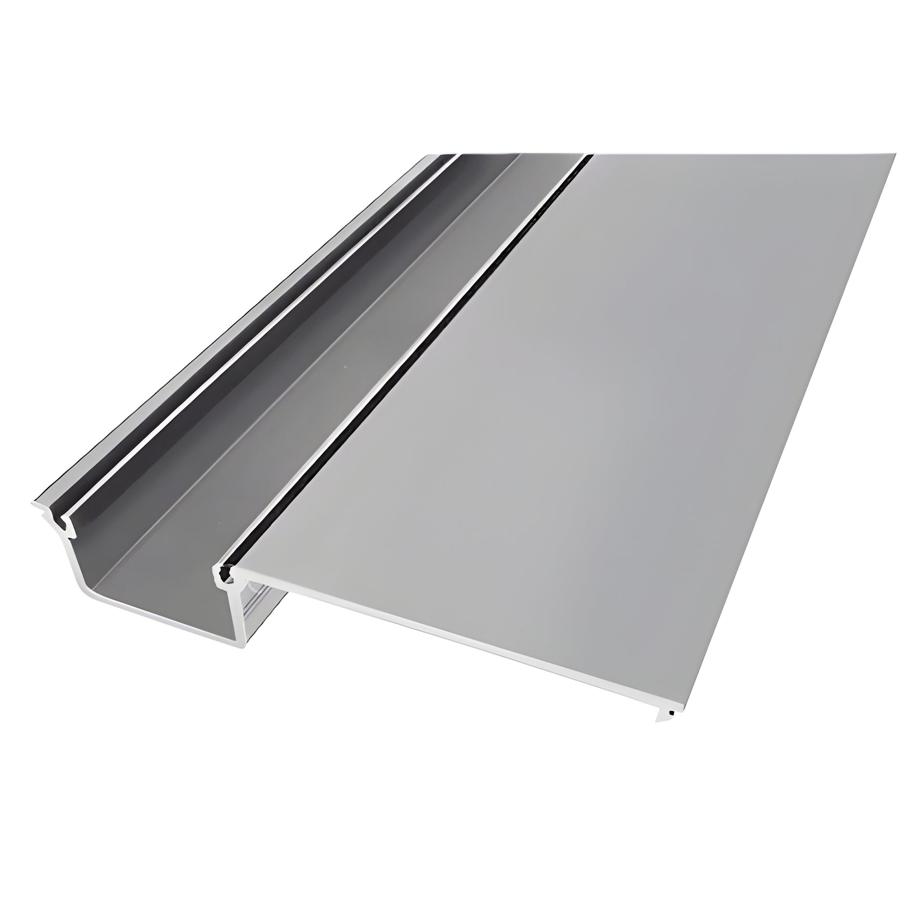 CRL-U.S. Aluminum Clear Anodized Deep Pocket Insert for Door Jamb/Vertical Mullion - 24'-2"