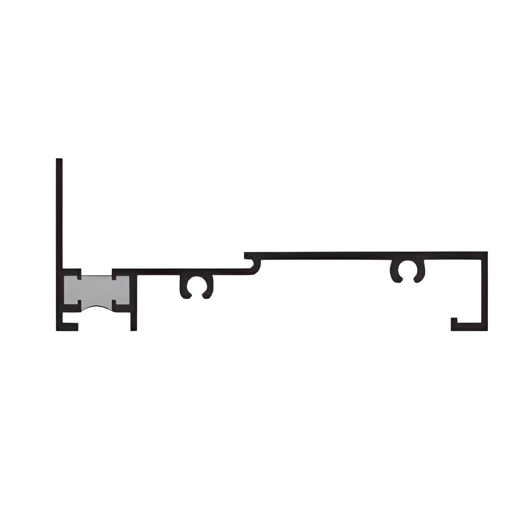 CRL-U.S. Aluminum Clear Anodized Head and Sill Mullion - 24-2"