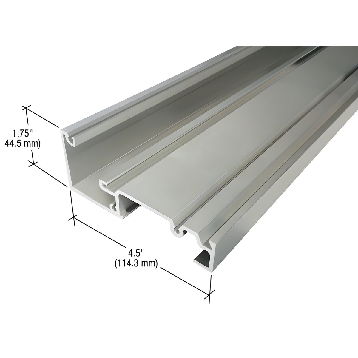 CRL-U.S. Aluminum Clear Anodized Header - 24'-2"