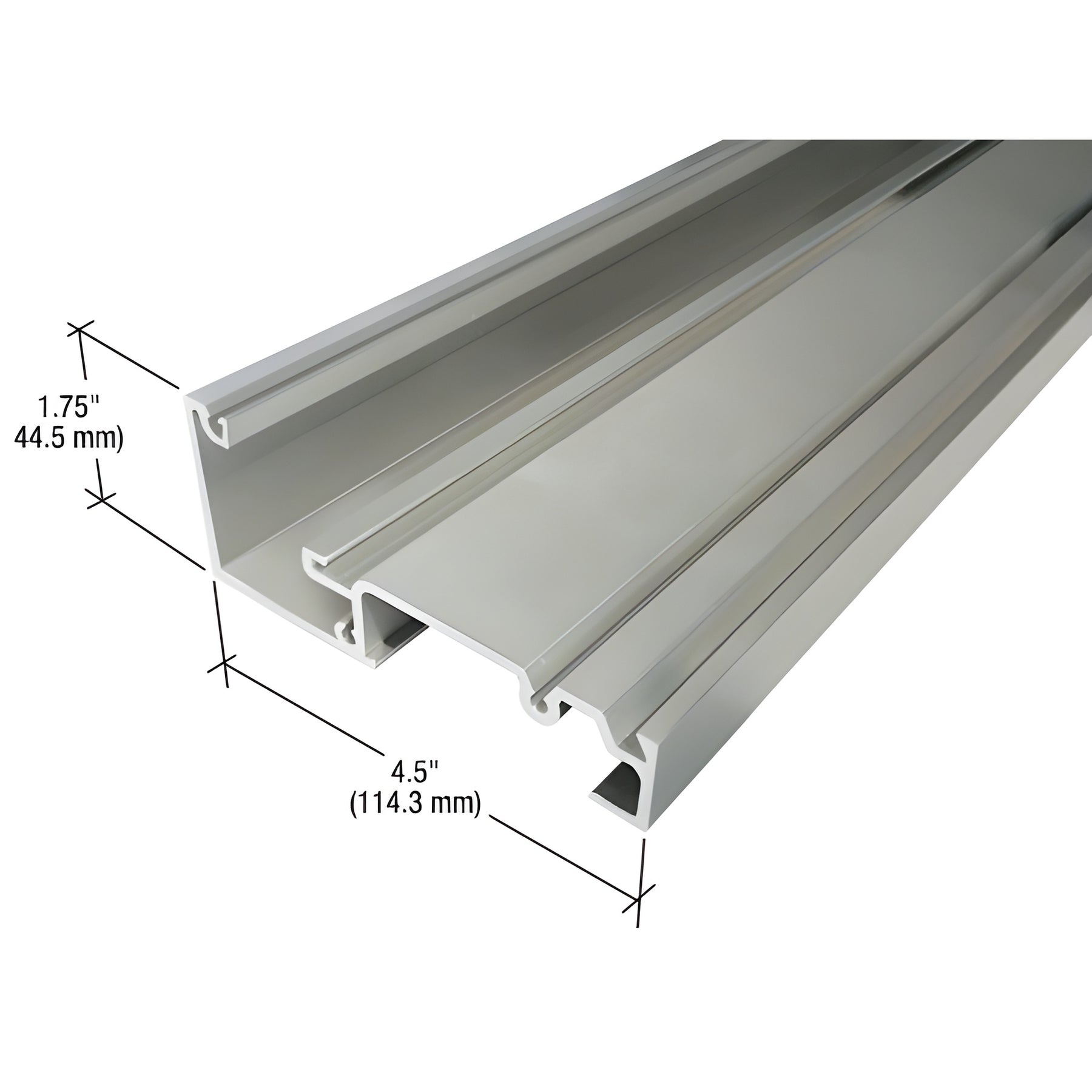 CRL-U.S. Aluminum Clear Anodized Header - 24'-2"