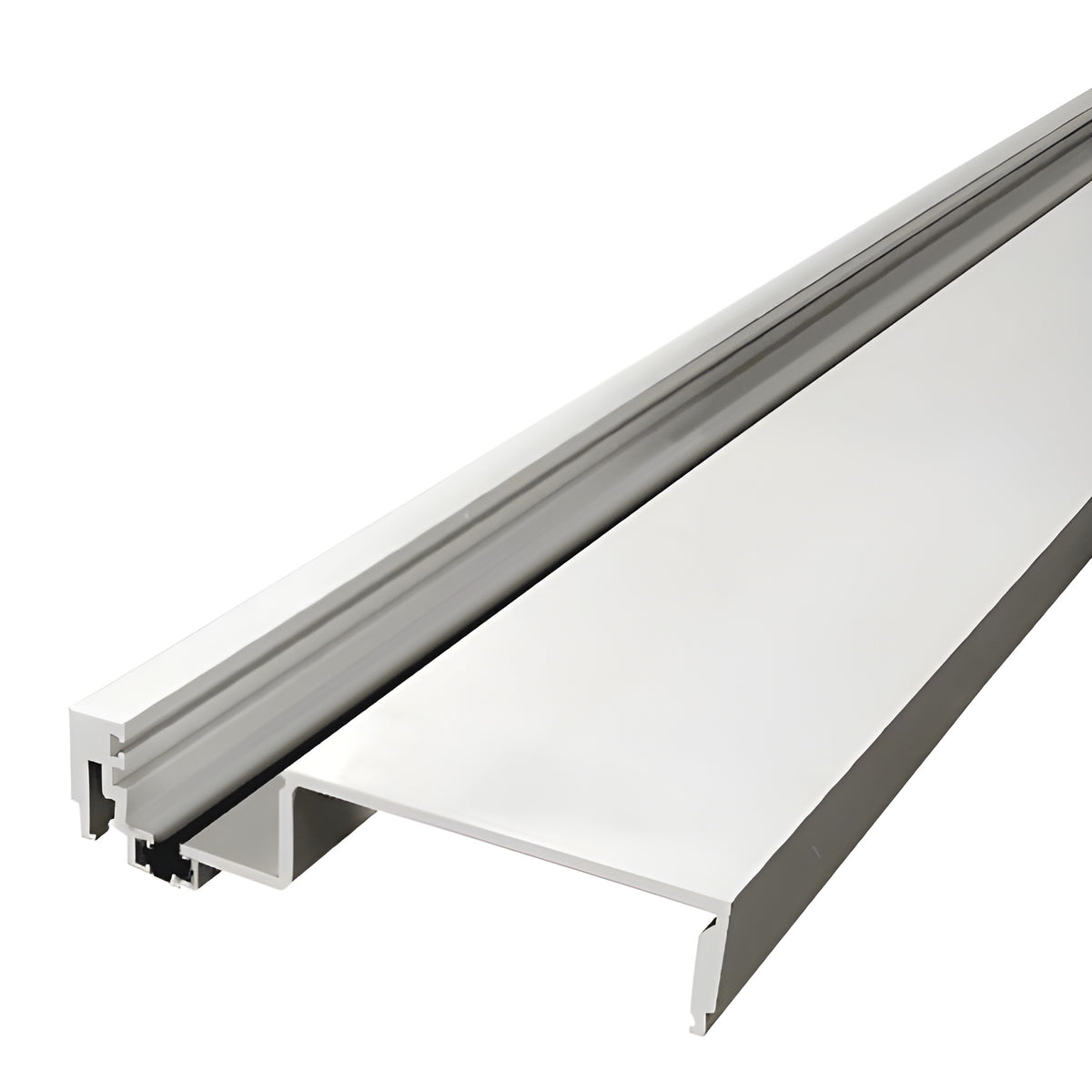 CRL-U.S. Aluminum Clear Anodized Heavy-Duty 6" Female Split Mullion, Thermally Improved - 24'-2"