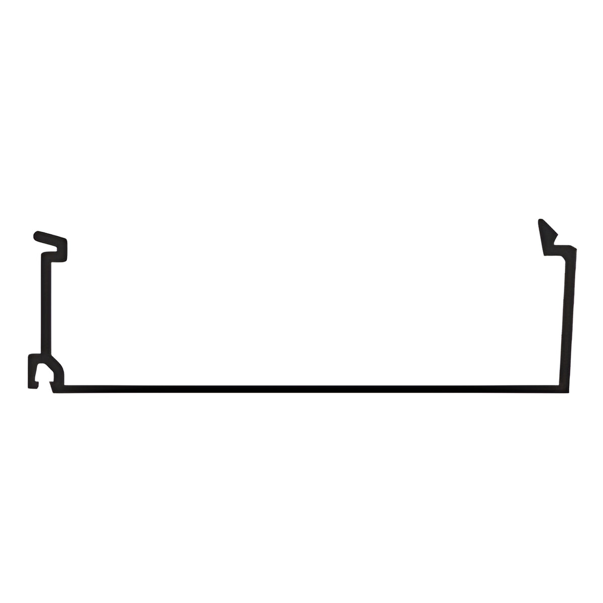 CRL-U.S. Aluminum Clear Anodized Inside 1" Glass Stop for Flush Front Systems - 25'-2"