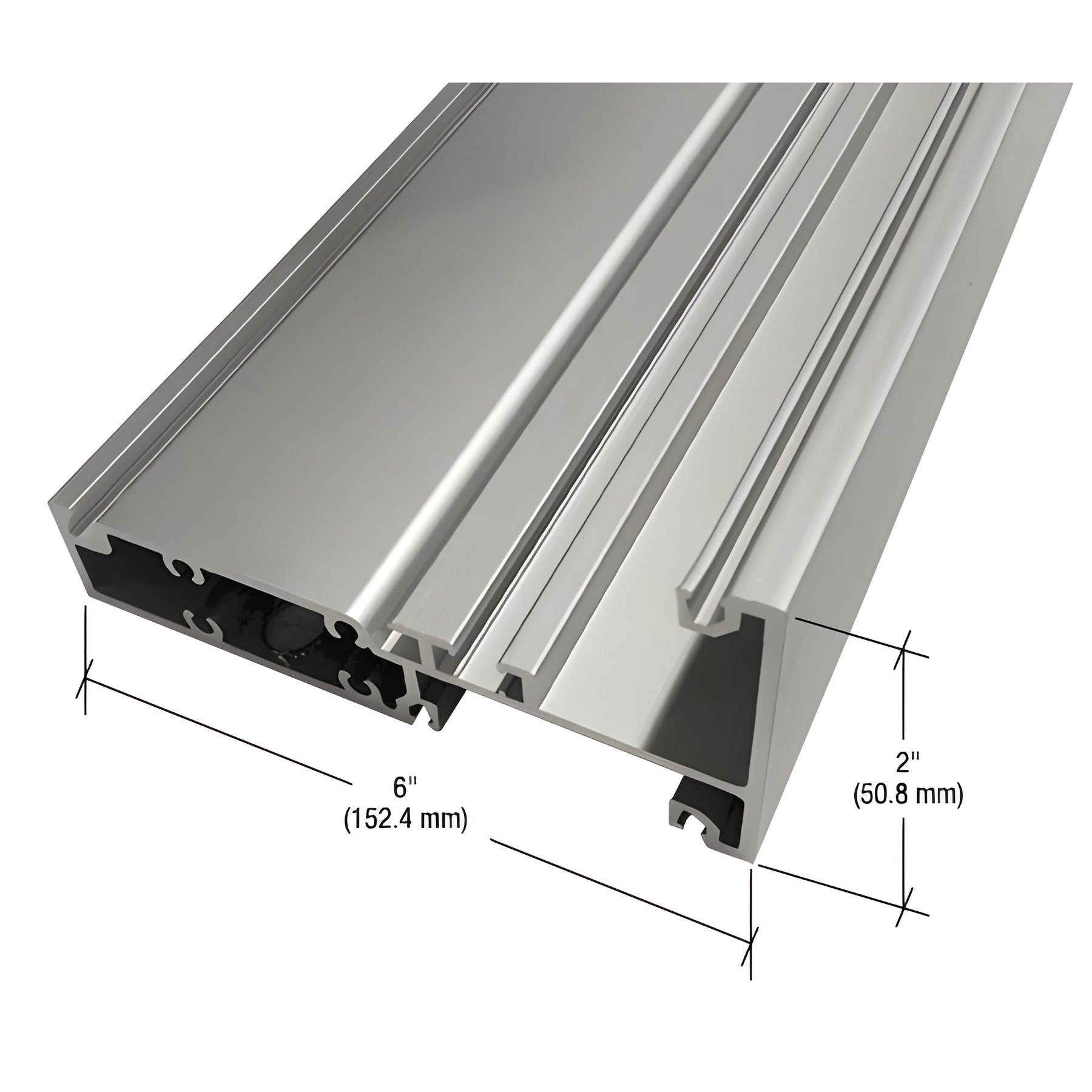 CRL-U.S. Aluminum Clear Anodized Intermediate Horizontal - 24'-2"