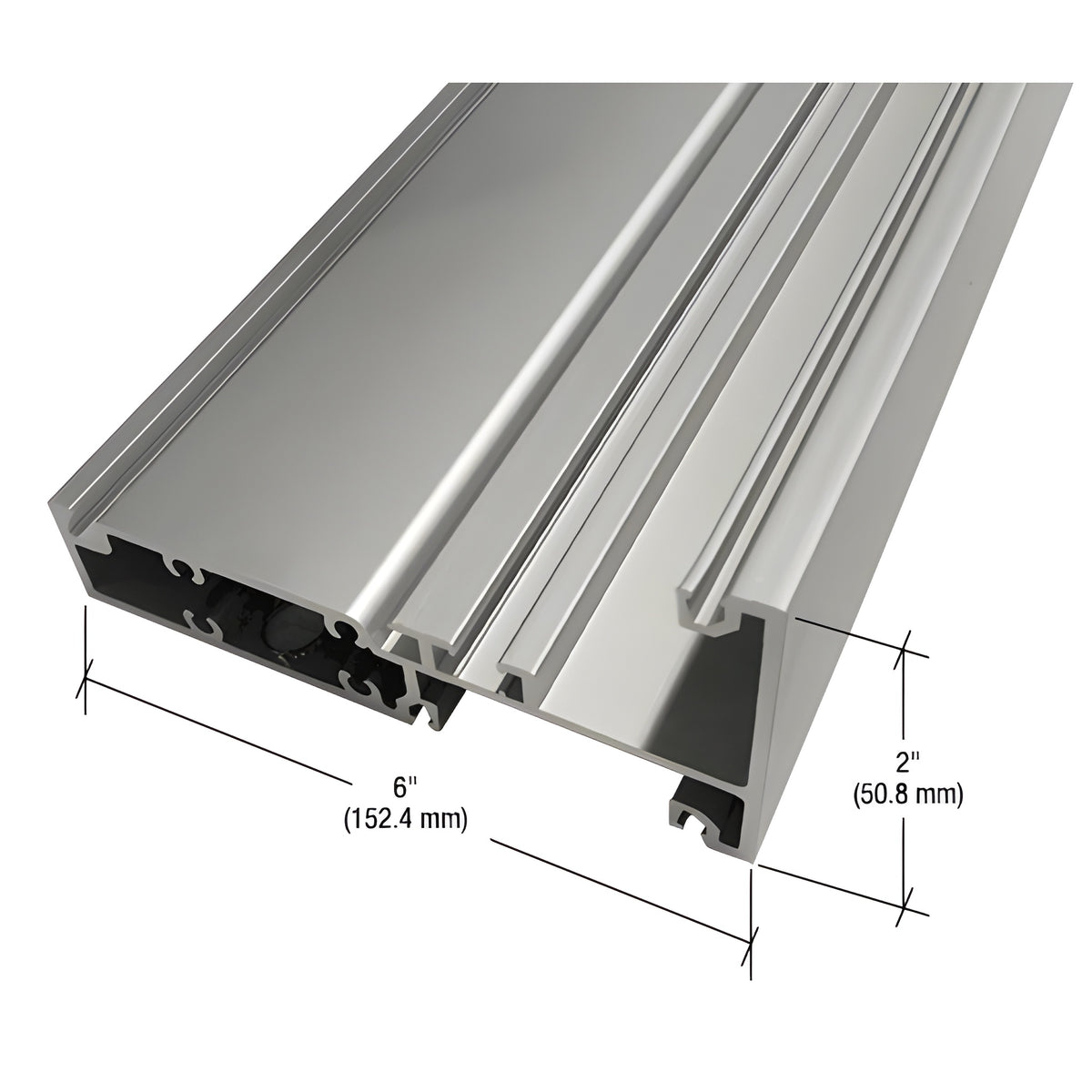 CRL-U.S. Aluminum Clear Anodized Intermediate Horizontal - 25'- 2"