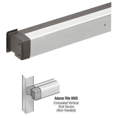 CRL-U.S. Aluminum Clear Anodized Panic Concealed Vertical Rod Adams Rite® 8600 Only 42"