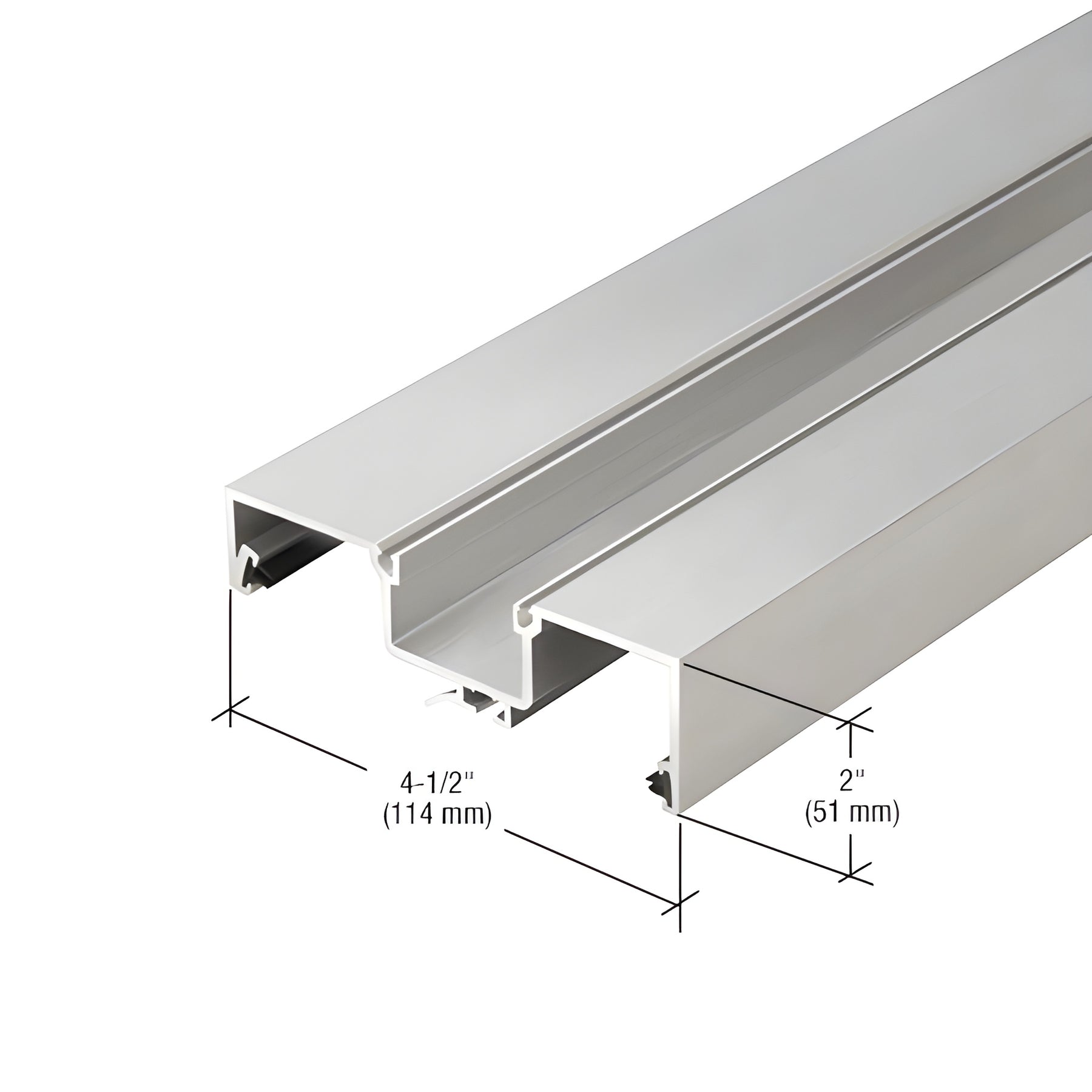 CRL-U.S. Aluminum Clear Anodized Rotating Mullion - 24'-2"