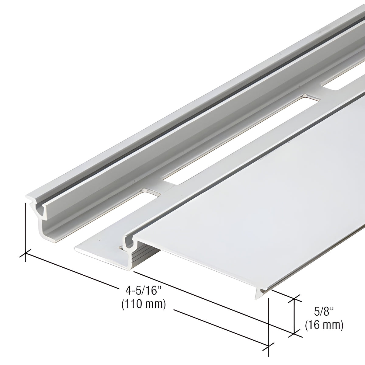 CRL-U.S. Aluminum Clear Anodized Shallow Pocket Insert - 24'-2"