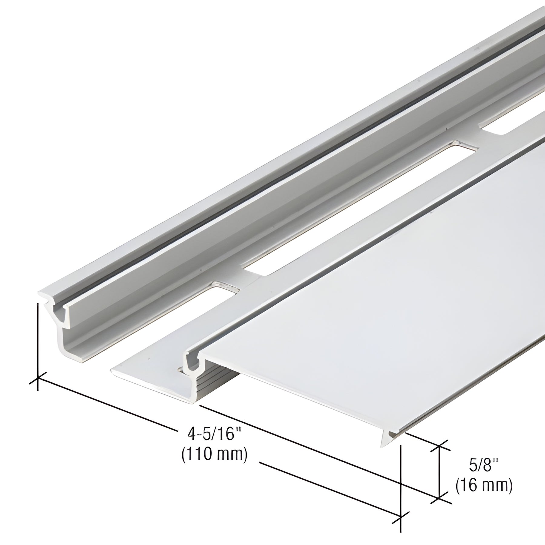 CRL-U.S. Aluminum Clear Anodized Shallow Pocket Insert - 24'-2"
