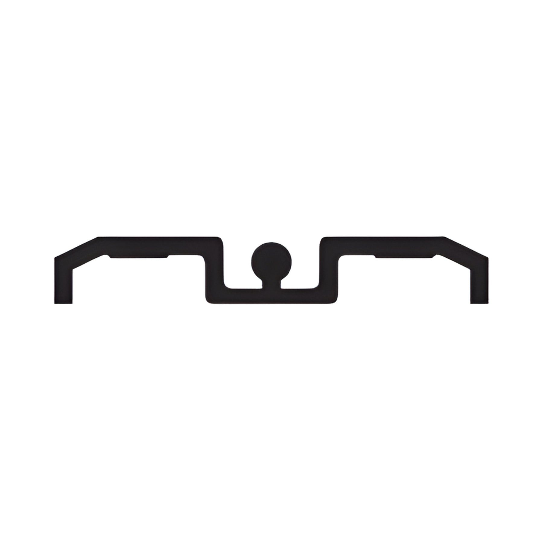 CRL-U.S. Aluminum Clear Anodized Sliding Door Track Cap - 24'-2"