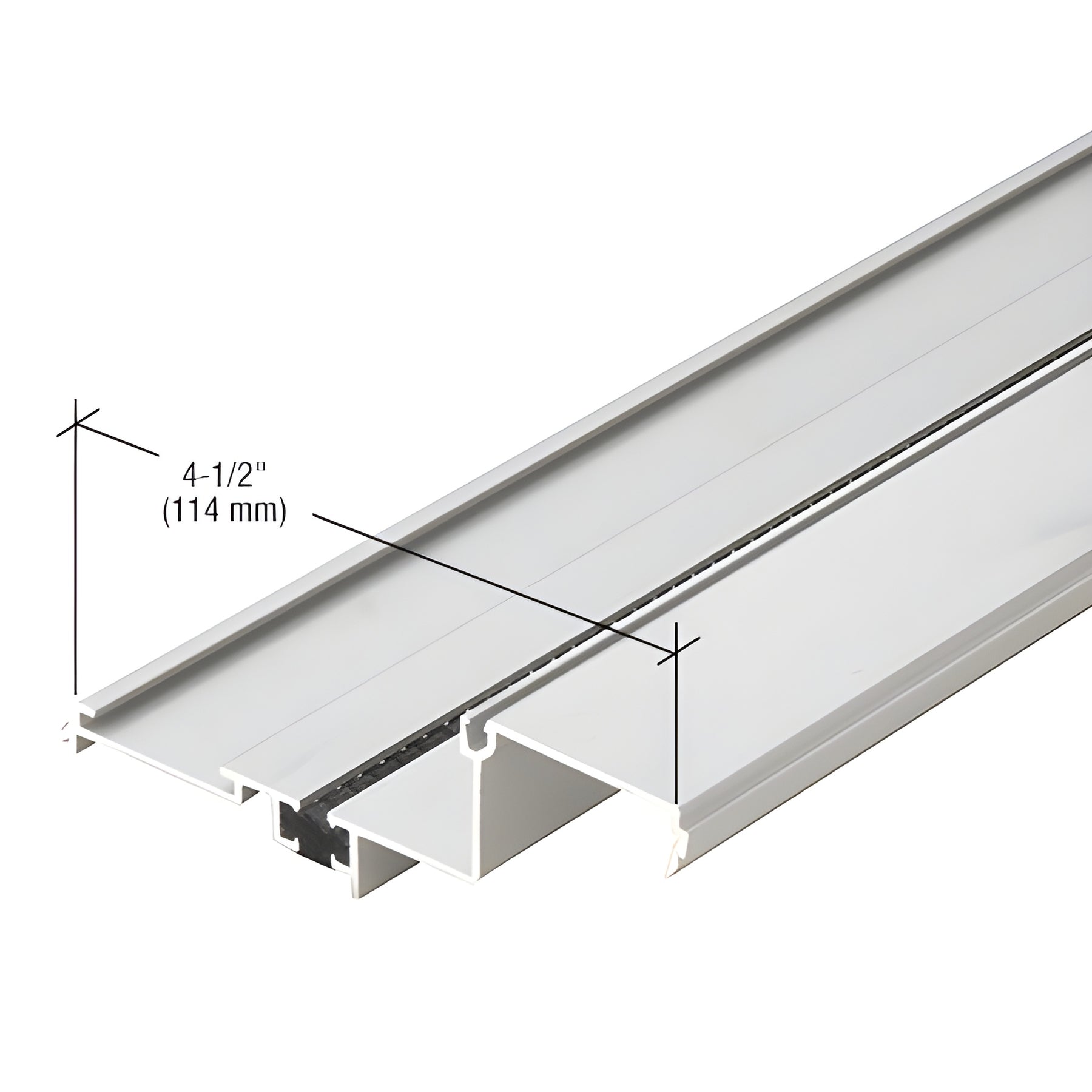 CRL-U.S. Aluminum Clear Anodized Stacking Sill Insert, Thermally Improved - 24'-2"