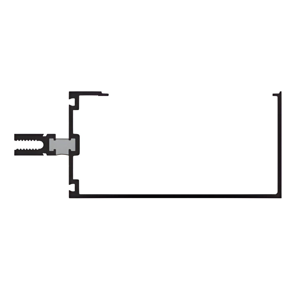 CRL-U.S. Aluminum Custom KYNAR® Paint 5" Intermediate Thermally Broken Horizontal Mullion - 24'-2"
