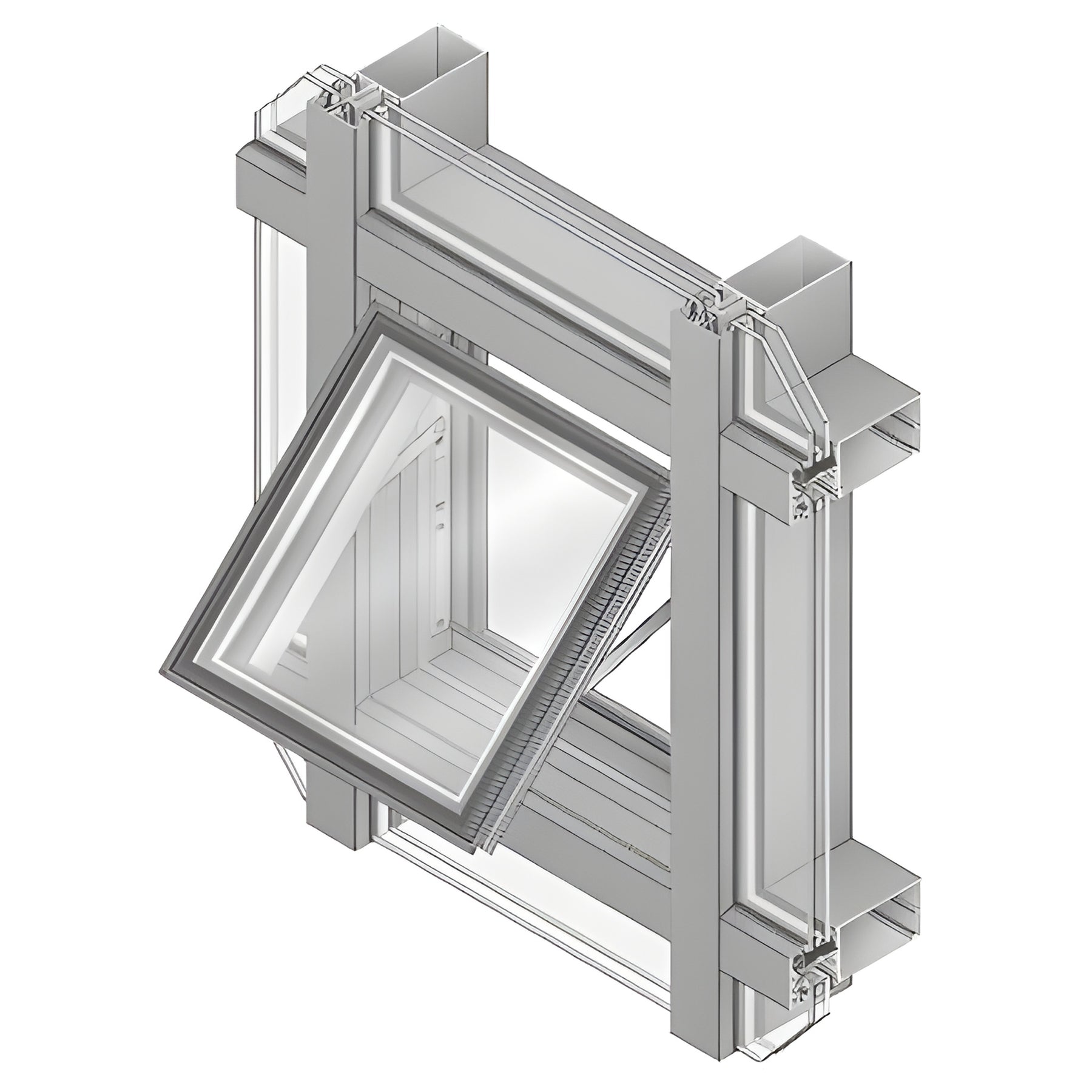 CRL-U.S. Aluminum Custom KYNAR® Paint 7500 Series Project-Out Bottom Window