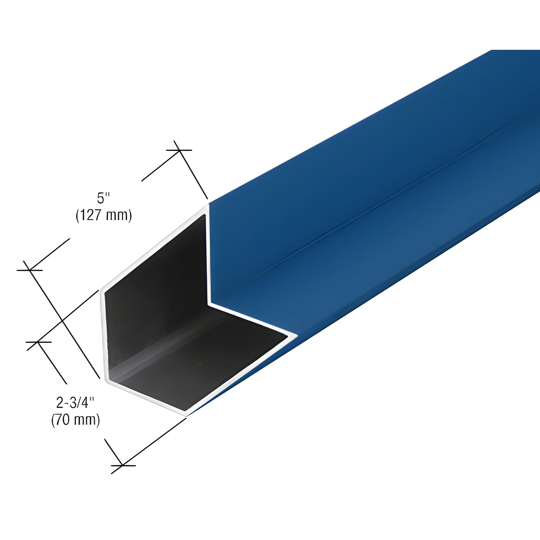 CRL-U.S. Aluminum Custom KYNAR® Paint 90º Inside/Outside Structural Silicone Mullion - 24'-2"
