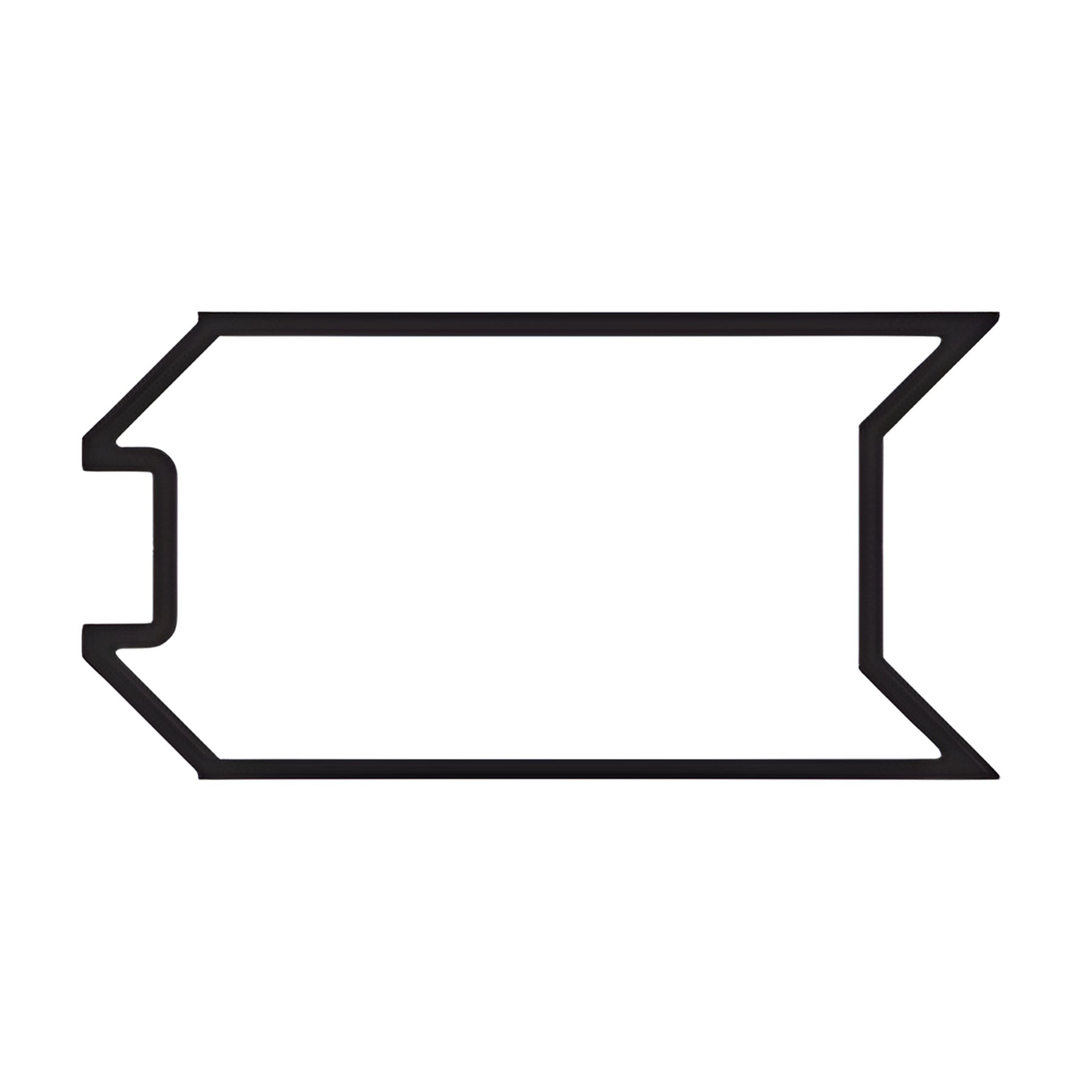 CRL-U.S. Aluminum Custom KYNAR® Paint Adaptor for 8" 90 Degree Captured Corner Mullion - 24'-2"