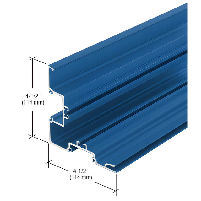 CRL-U.S. Aluminum Custom KYNAR® Paint Double Pocket Corner Post Half Section - 24'-2
