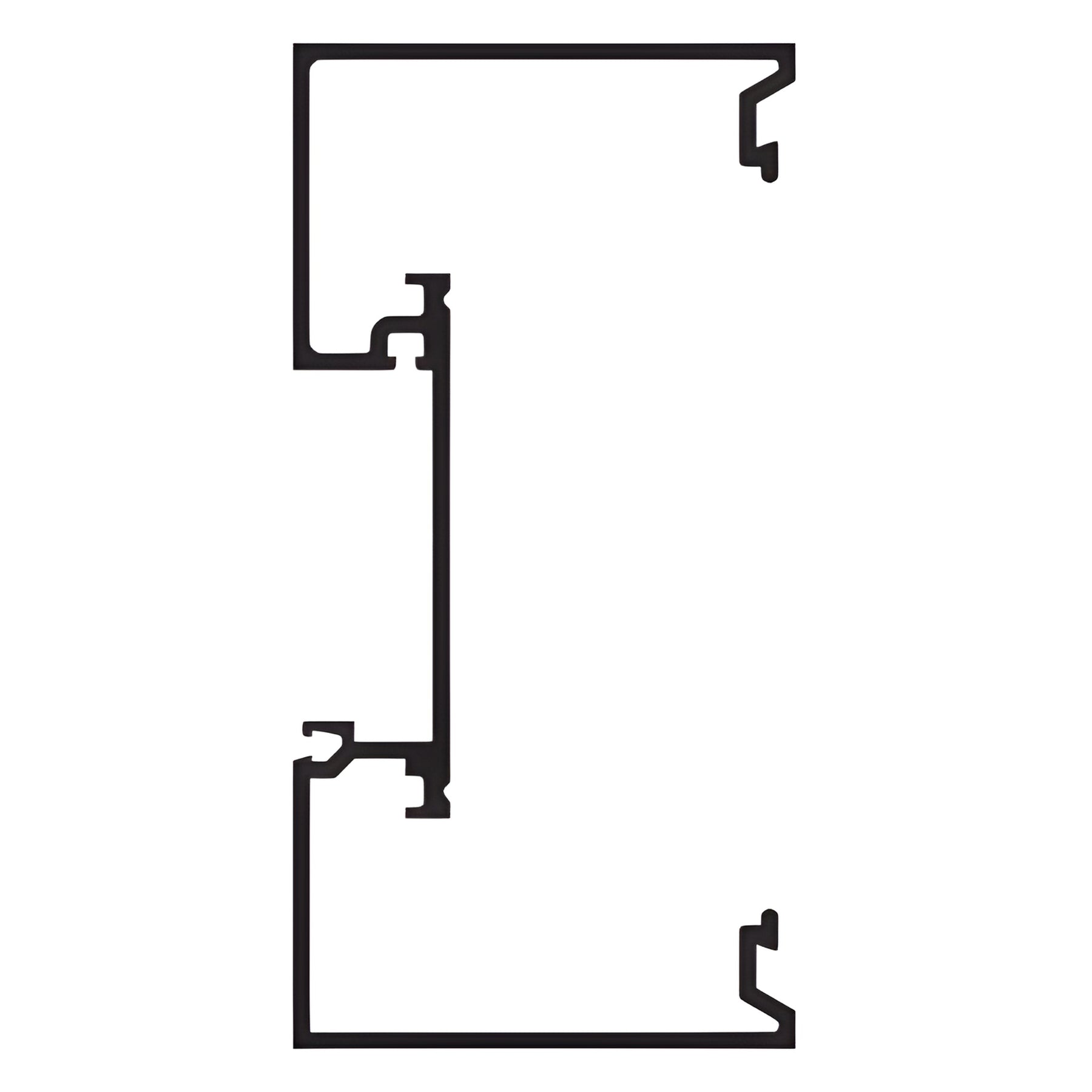 CRL-U.S. Aluminum Custom KYNAR® Paint Shallow Pocket Vertical Mullion for 1-5/16" Glass - 24'-2"