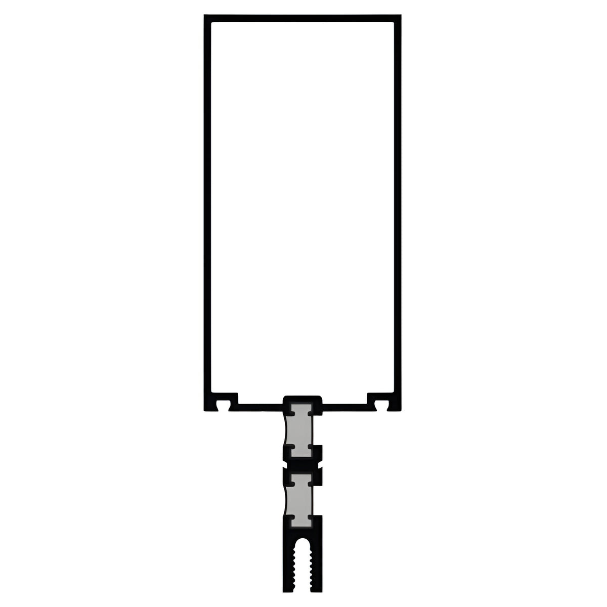 CRL-U.S. Aluminum Custom KYNAR® Paint Triple Glaze Thermally Broken 5" Vertical Mullion - 24'-2"