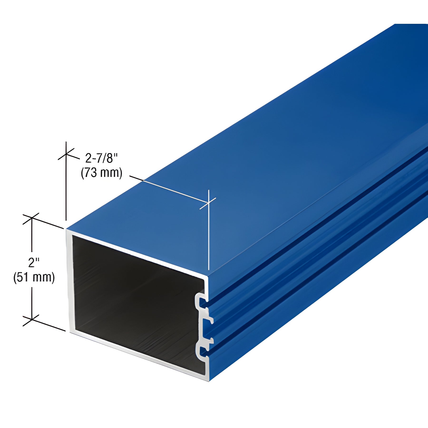 CRL-U.S. Aluminum Custom Paint 2-7/8" Structural Silicone Glazed Vertical Mullion - 24'-2"