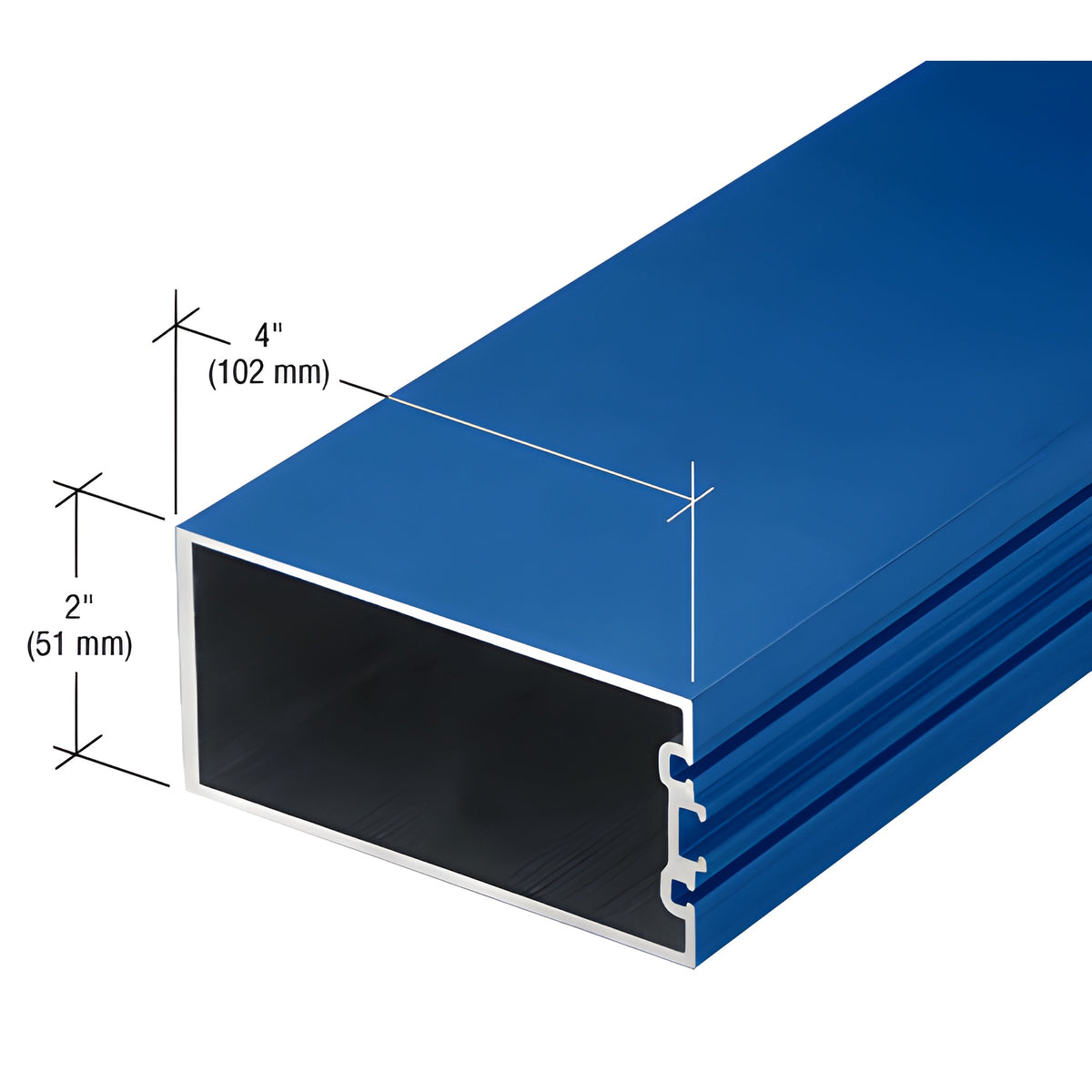 CRL-U.S. Aluminum Custom Paint 4" Structural Silicone Glazed Vertical Mullion - 24'-2"