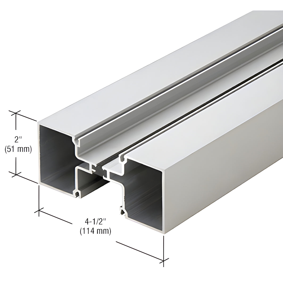 CRL-U.S. Aluminum Custom Paint Vertical Stacking Mullion, Thermally Improved - 24'-2"