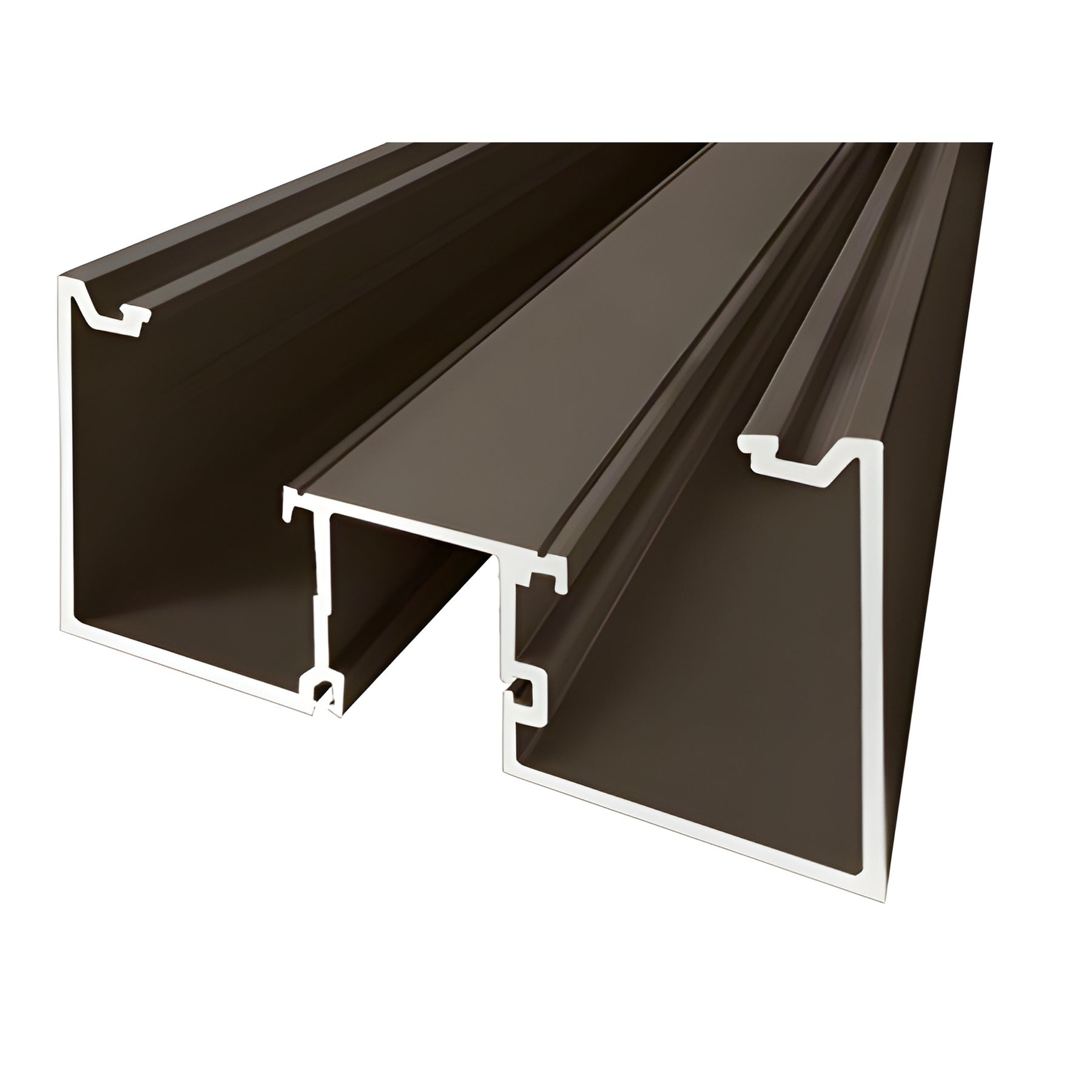 CRL-U.S. Aluminum Dark Bronze/Black Anodized Class 1 Door Jamb Deep Pocket Less Screw Spline - 24'-2"