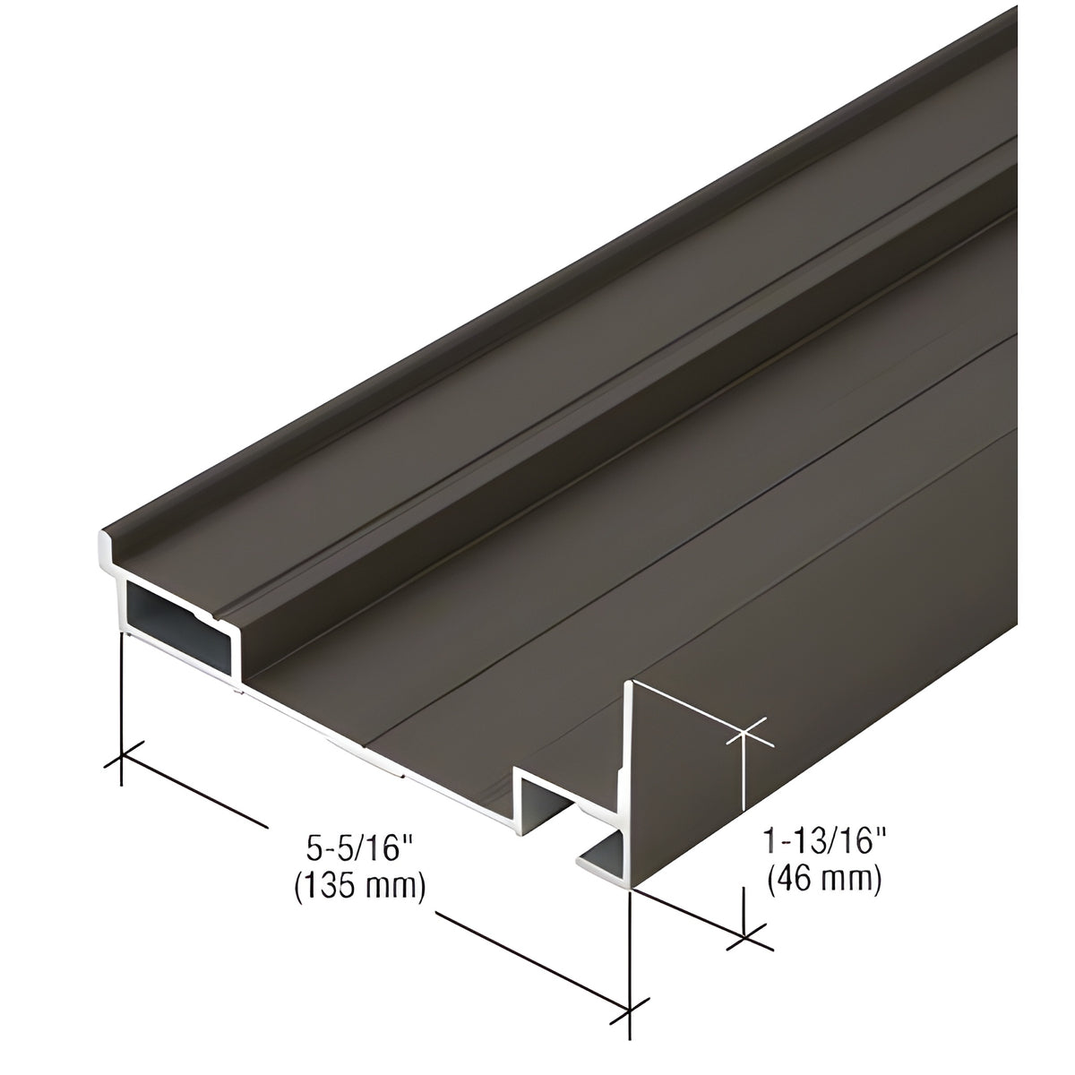 CRL-U.S. Aluminum Dark Bronze/Black Anodized Class 1 Subsill - 24'-2"