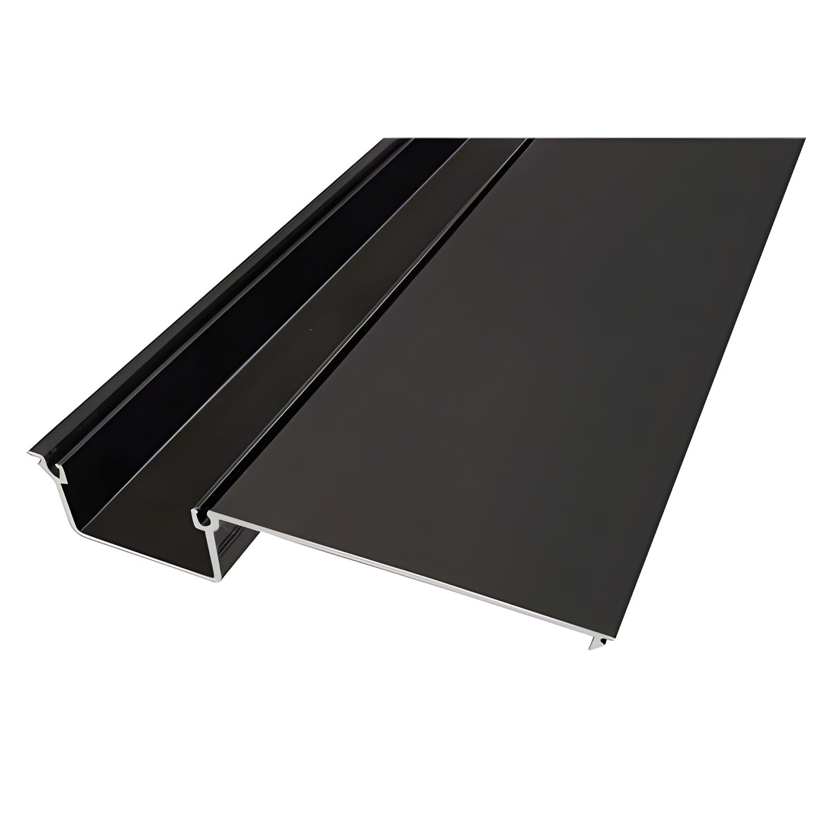 CRL-U.S. Aluminum Deep Pocket Insert for Door Jamb/Vertical Mullion, Bronze Black Anodized - 24'-2"