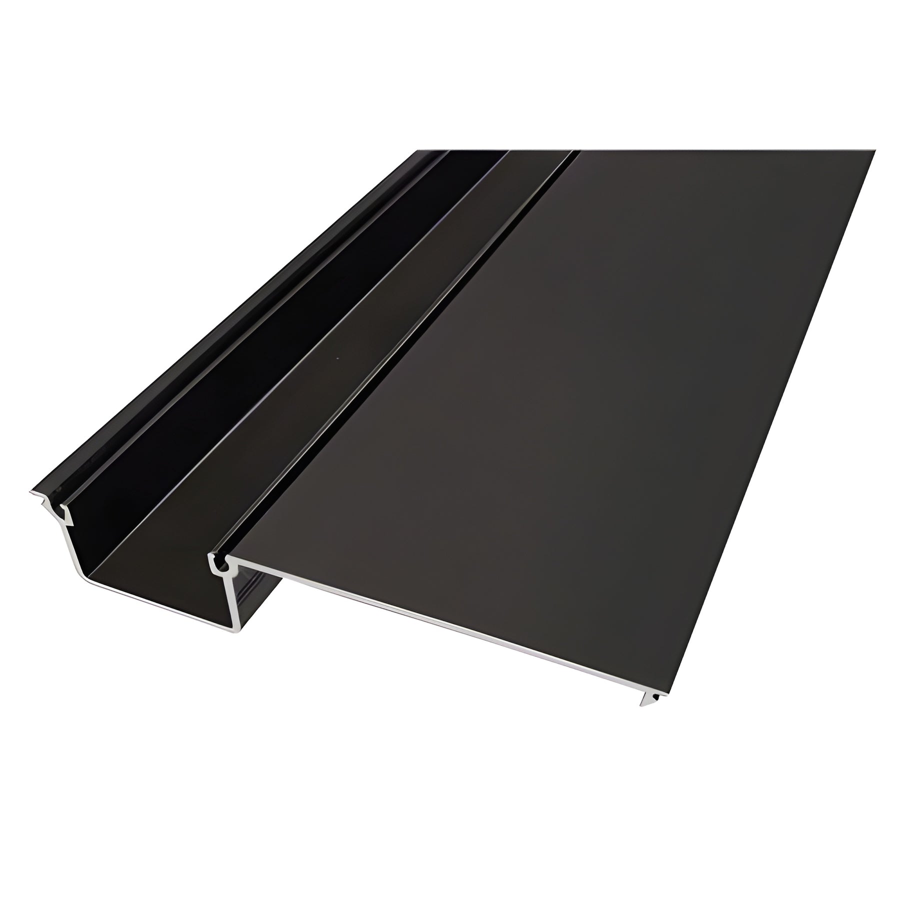 CRL-U.S. Aluminum Deep Pocket Insert for Door Jamb/Vertical Mullion, Bronze Black Anodized - 24'-2"