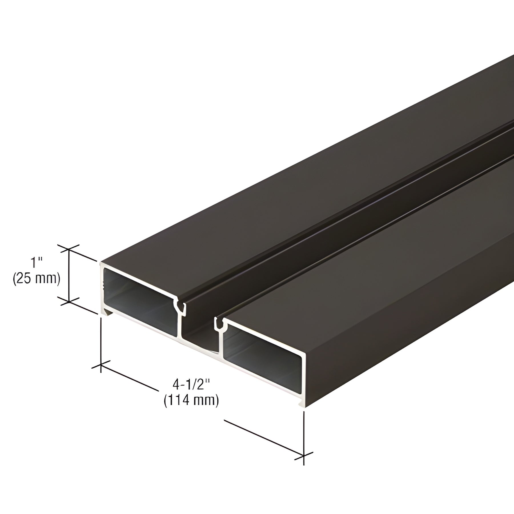 CRL-U.S. Aluminum Door Jamb, Dark Bronze/Black Anodized Class 1 - 24'-2"