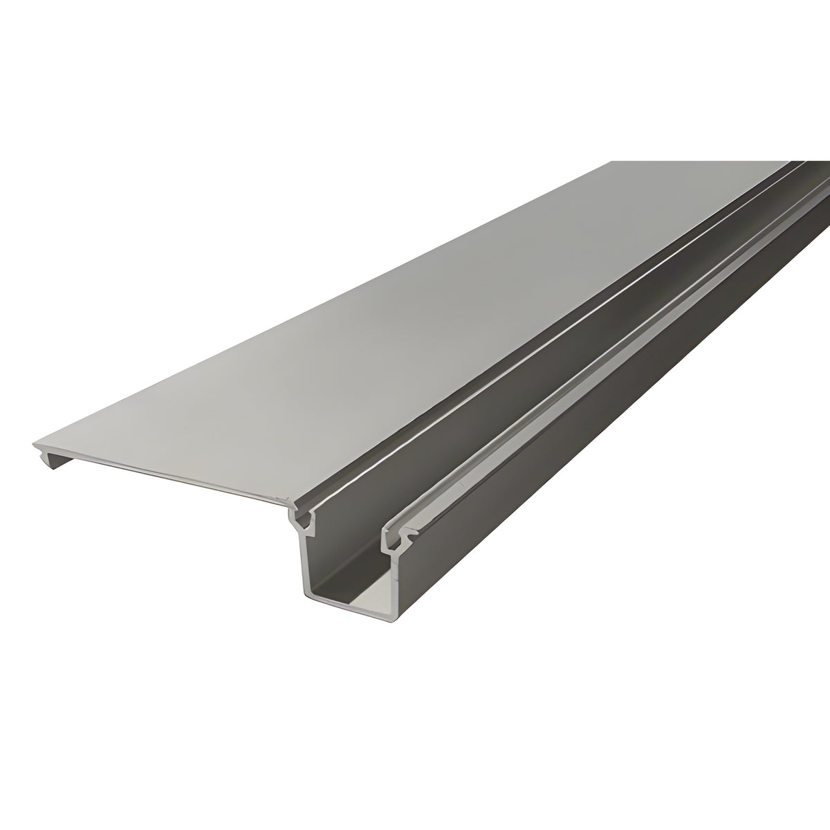 CRL-U.S. Aluminum Door Jamb/Vertical Flat Filler, Clear Anodized - 21'-8"