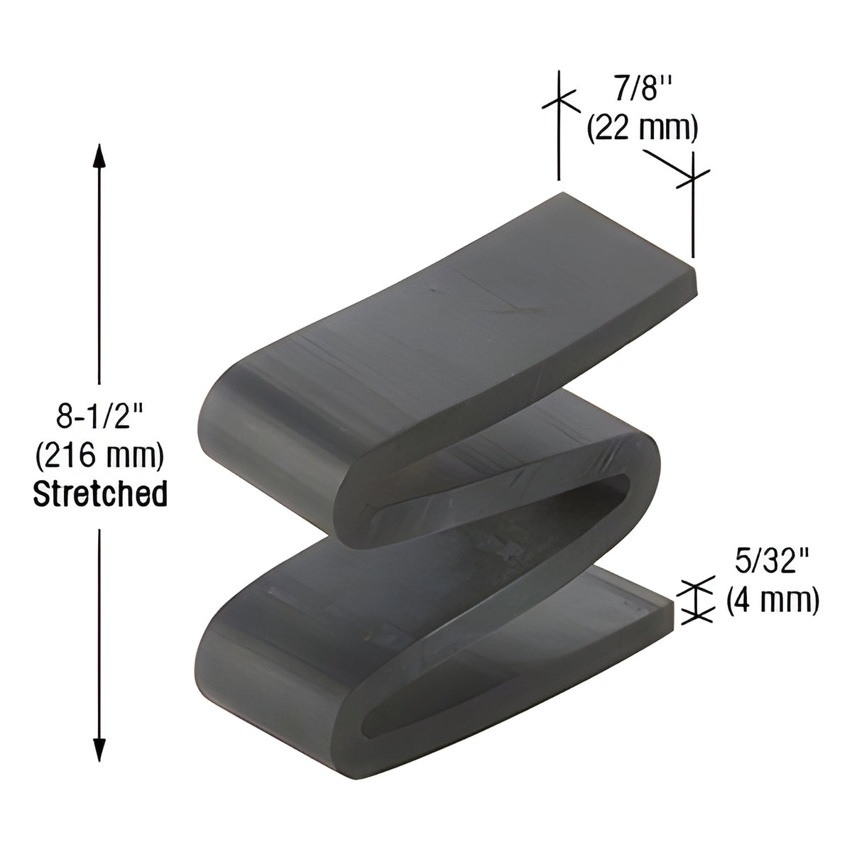 CRL-U.S. Aluminum Edge Block for Top Notch System- 50/Pk