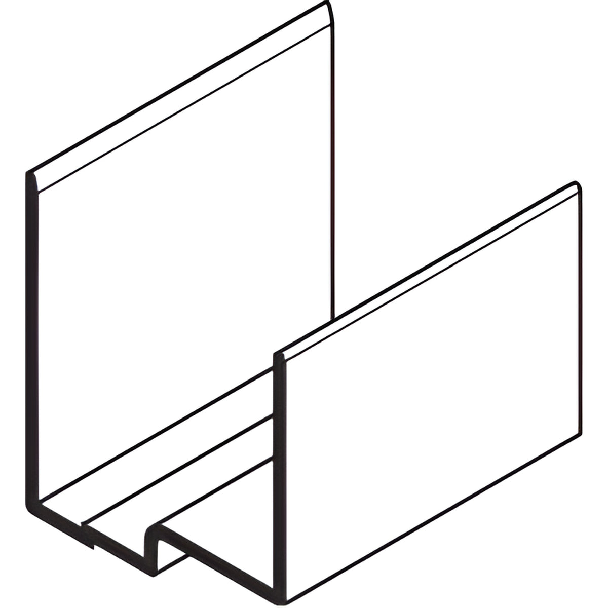 CRL-U.S. Aluminum Extruded 3" Head and Sill Aluminum Splice Sleeve- 20/Pk