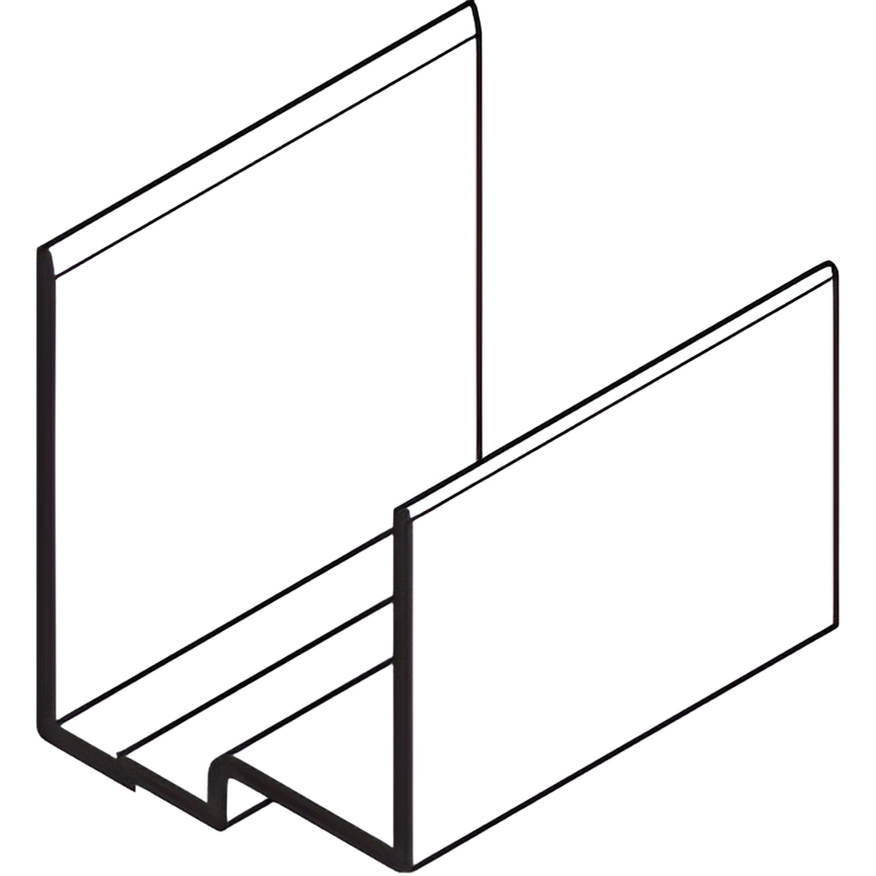 CRL-U.S. Aluminum Extruded 3" Head and Sill Aluminum Splice Sleeve- 20/Pk