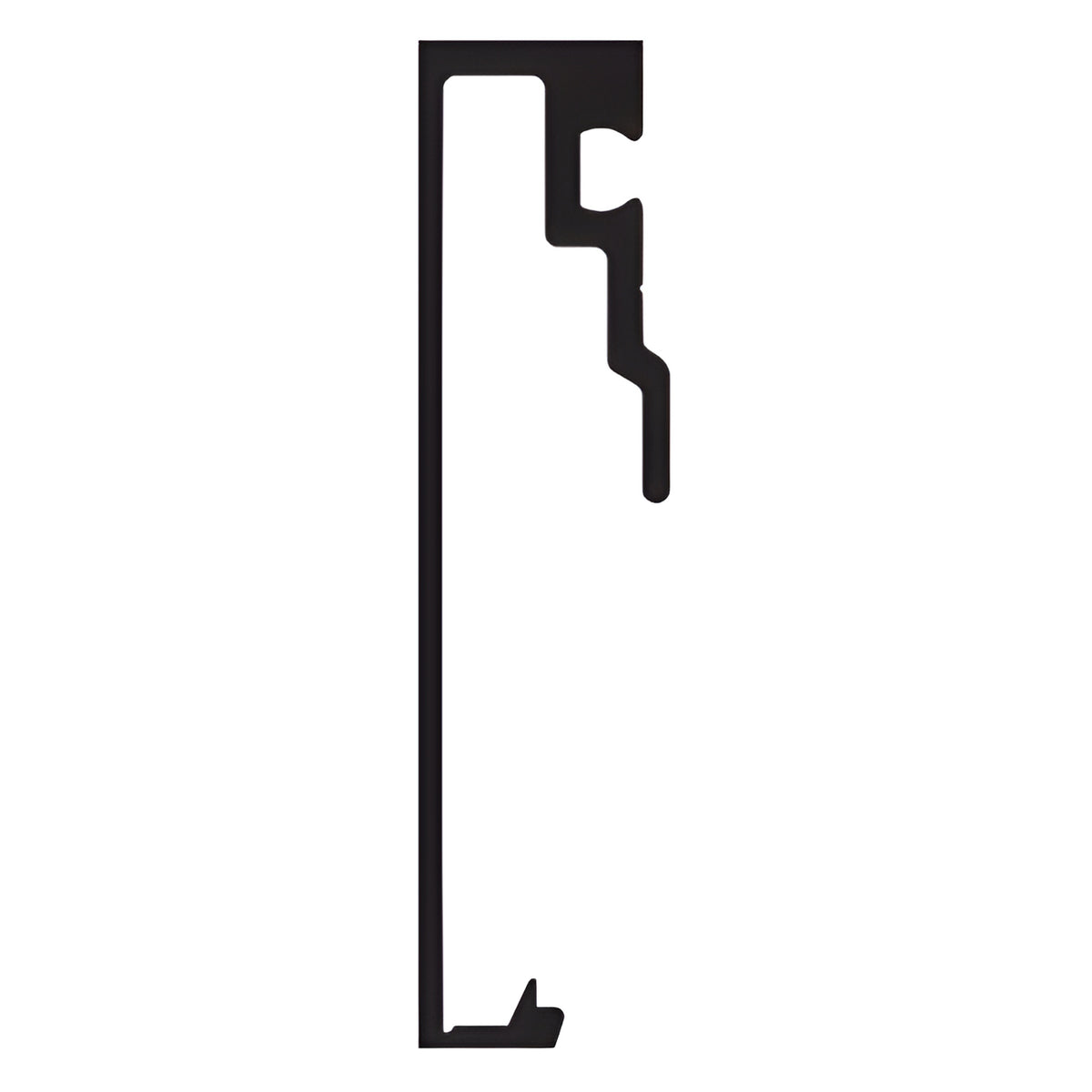 CRL-U.S. Aluminum Face Cap for 6" Structural Silicone Glaze Horizontal, Dark Bronze Anodic- 24'-2"