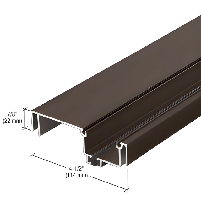 CRL-U.S. Aluminum Female Expansion Mullion, Thermally Improved, Bronze Black Anodized - 24'-2"
