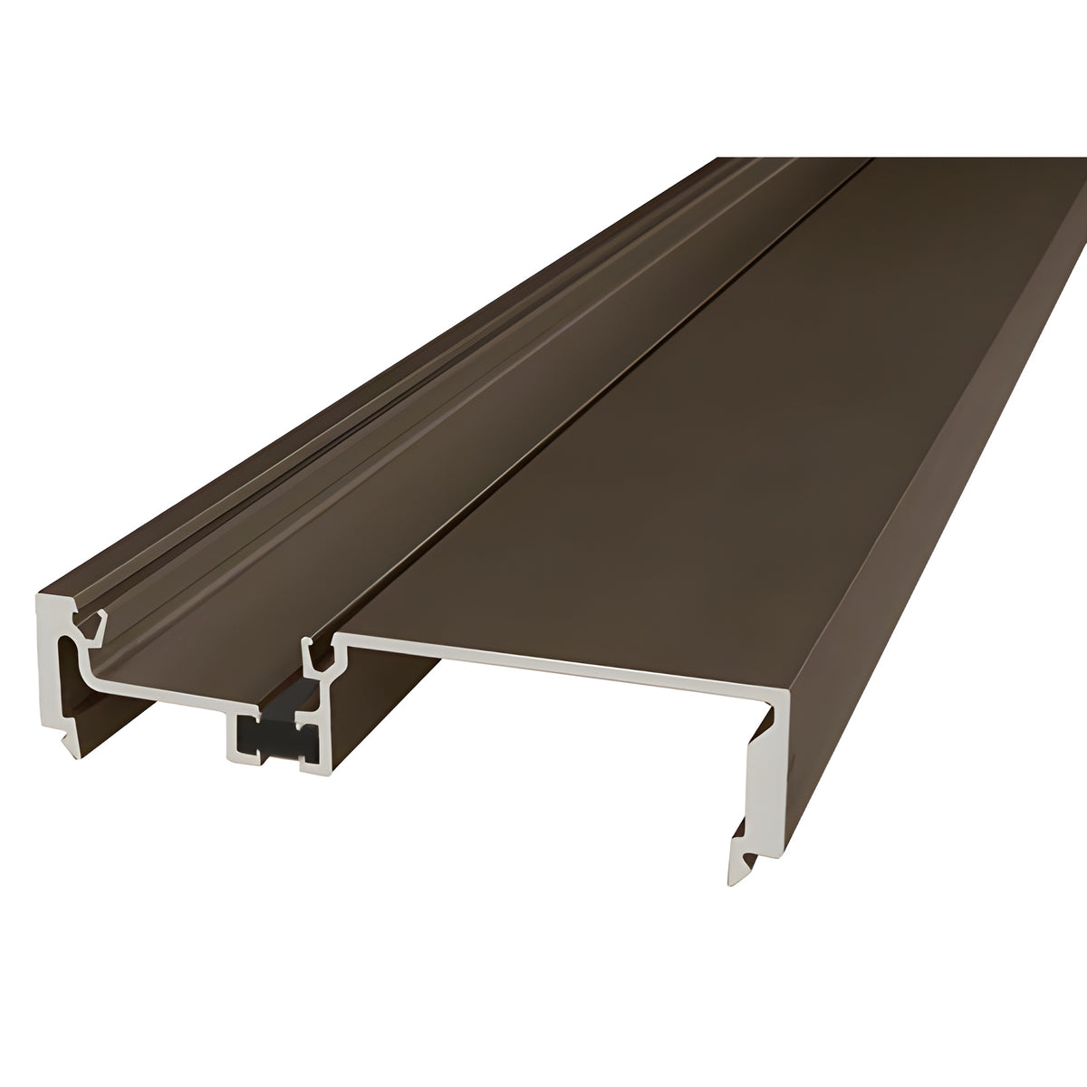 CRL-U.S. Aluminum Female Section Snap Mullion Thermally Bronze Black Anodized - 24'-2"