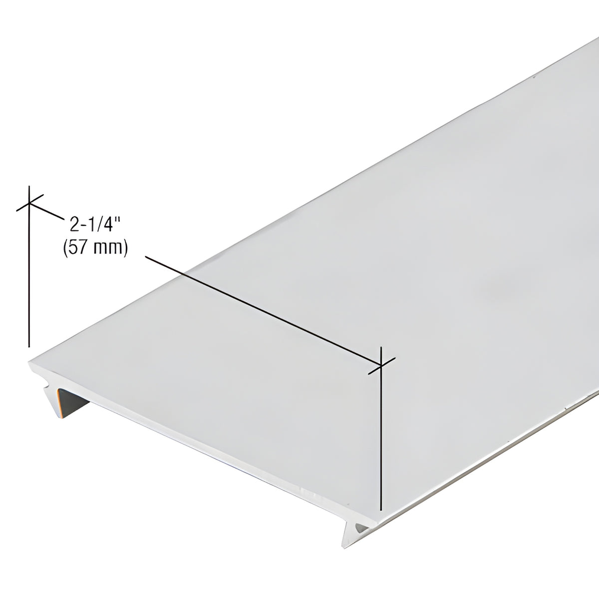 CRL-U.S. Aluminum Flush Insert - 24'-2", Clear Anodized Class 1