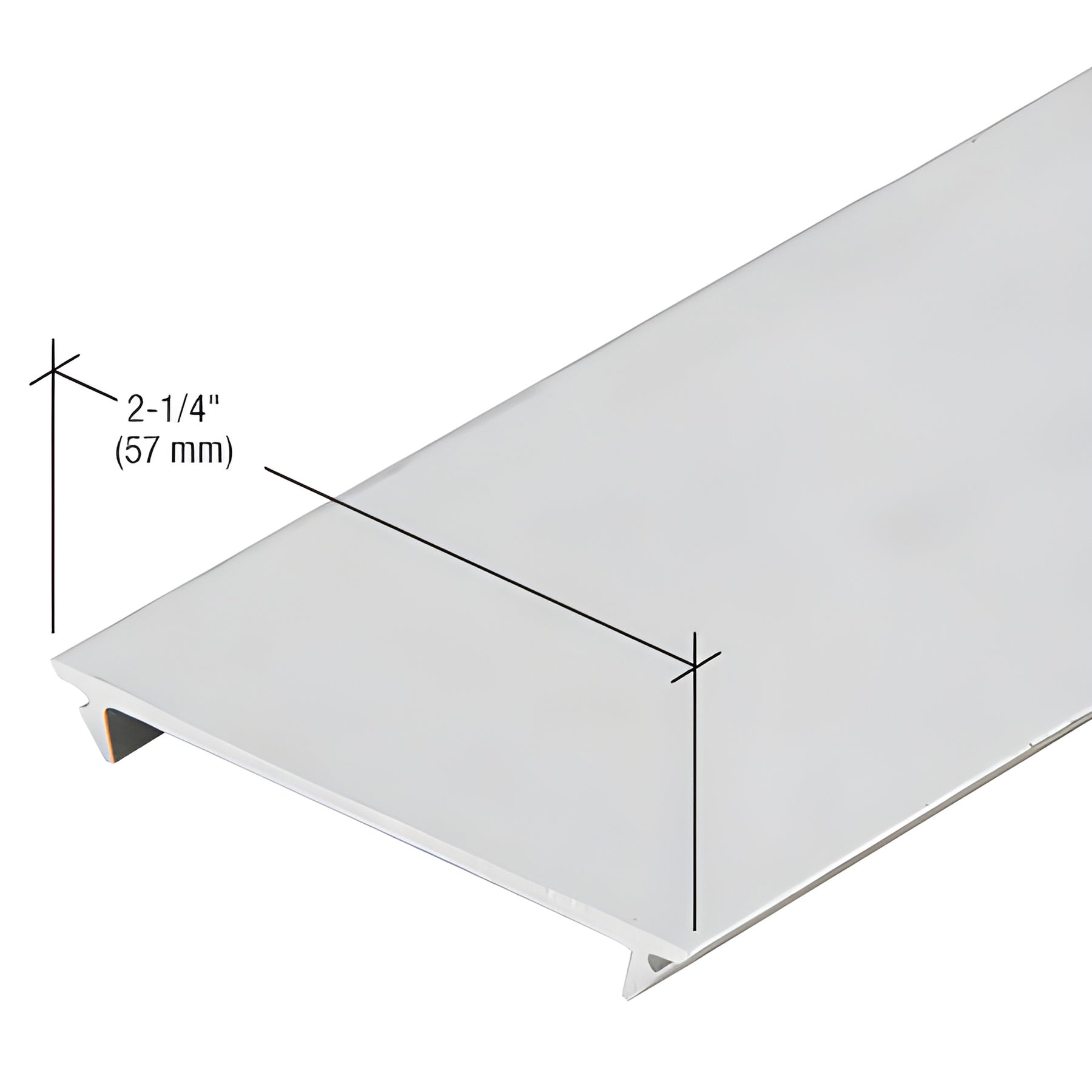 CRL-U.S. Aluminum Flush Insert - 24'-2", Clear Anodized Class 1