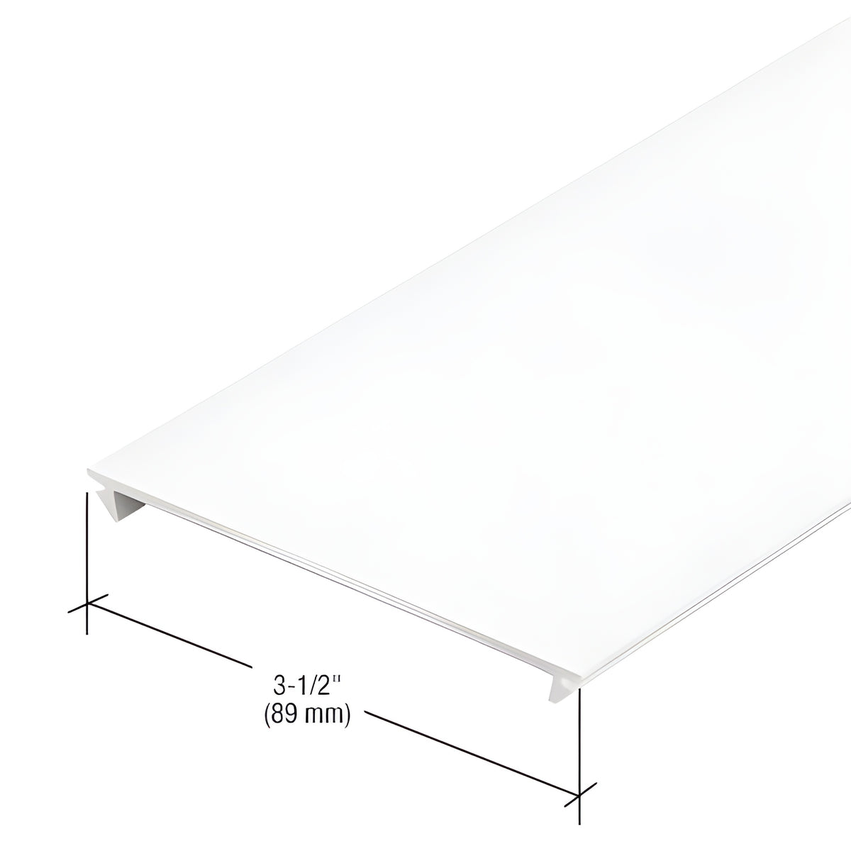 CRL-U.S. Aluminum Flush Insert, White KYNAR® Paint - 24'-2"
