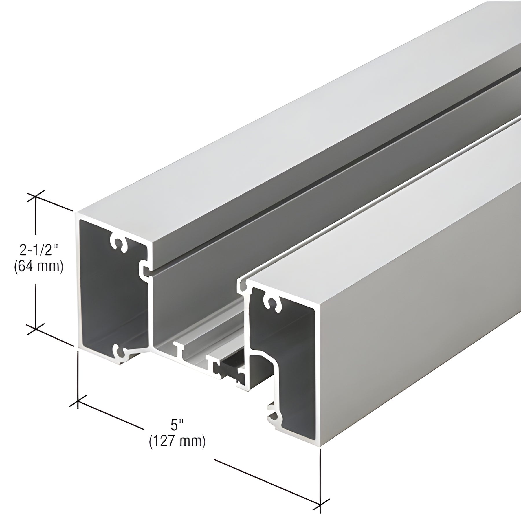 CRL-U.S. Aluminum Head/Jamb Mullion, Thermally Broken, Clear Anodized Class 1 - 24'-2"