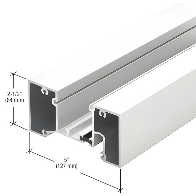 CRL-U.S. Aluminum Head/Jamb Mullion, Thermally Broken, White KYNAR® Paint - 24'-2"