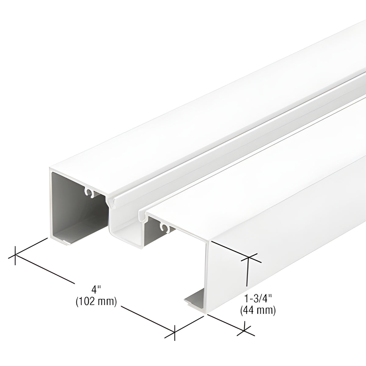 CRL-U.S. Aluminum Head Mullion, White KYNAR® Paint - 24'-2"