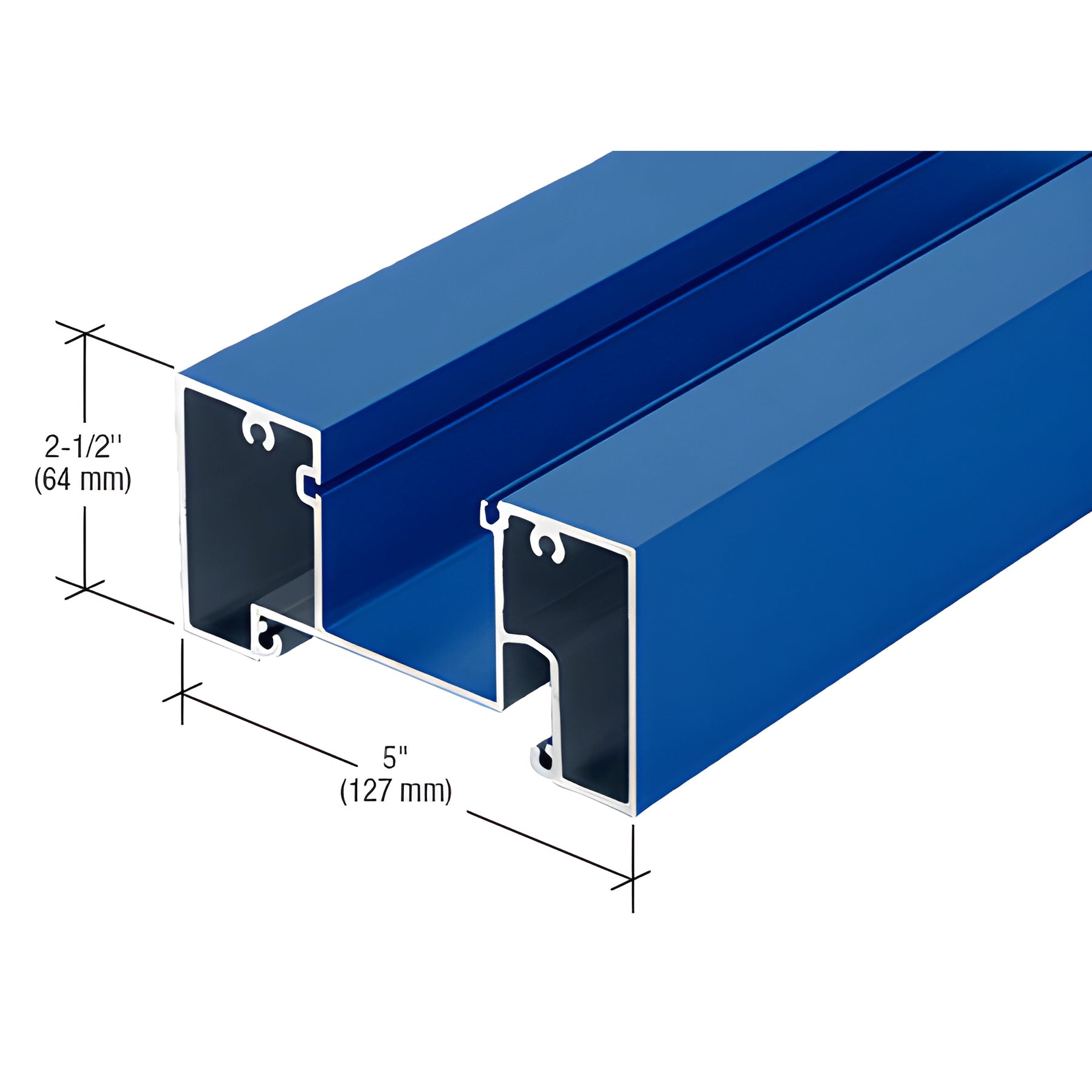 CRL-U.S. Aluminum Head Mullion for 1" Glass, 24'-2", Custom KYNAR® Paint