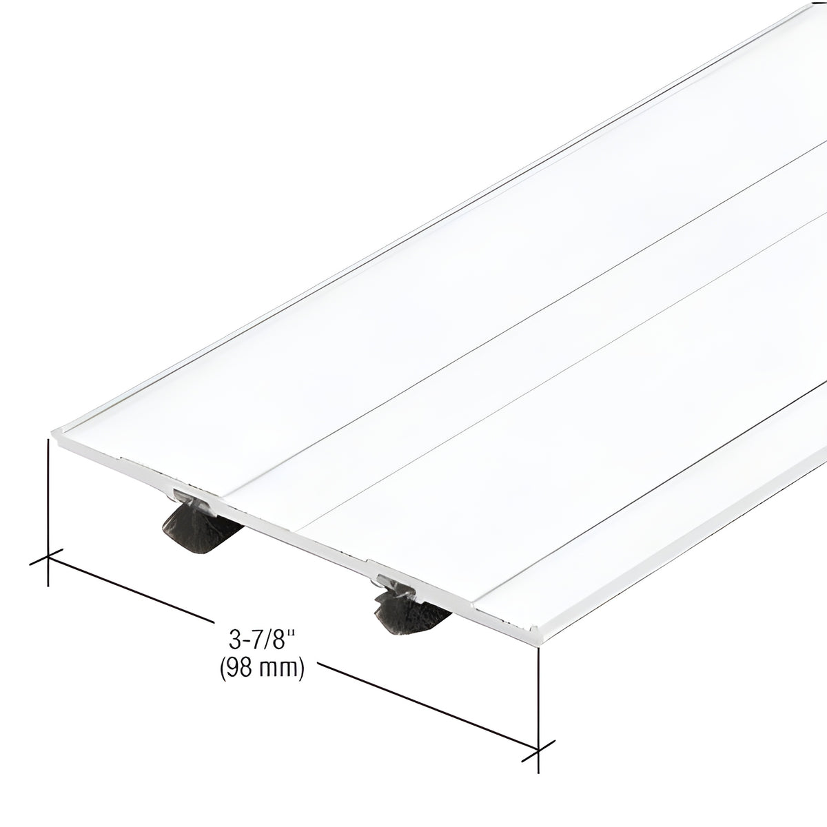 CRL-U.S. Aluminum Header Filler with Weatherstrip, White KYNAR® Paint - 21'-4"