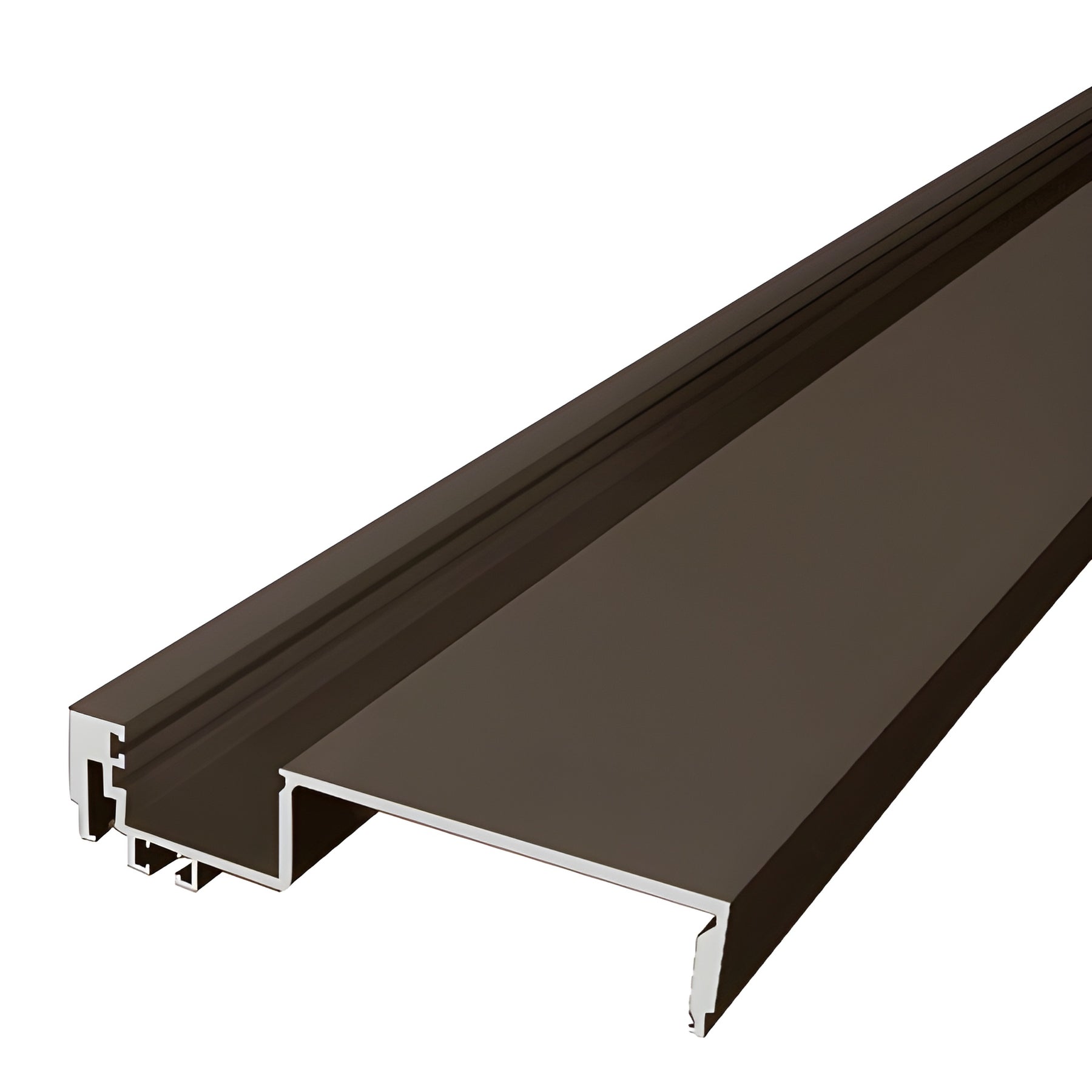 CRL-U.S. Aluminum Heavy-Duty 6" Female Split Mullion, Dark Bronze Anodic- 24'-2"