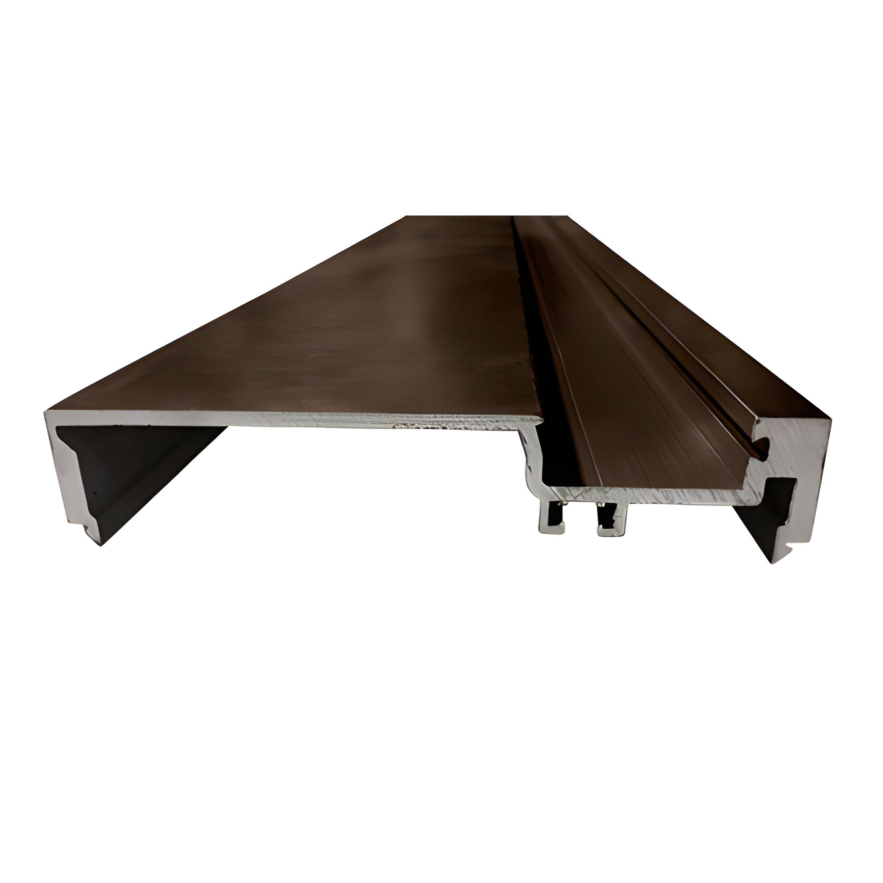 CRL-U.S. Aluminum Heavy-Duty 6" Male Split Mullion, Dark Bronze Anodic- 24'-2"