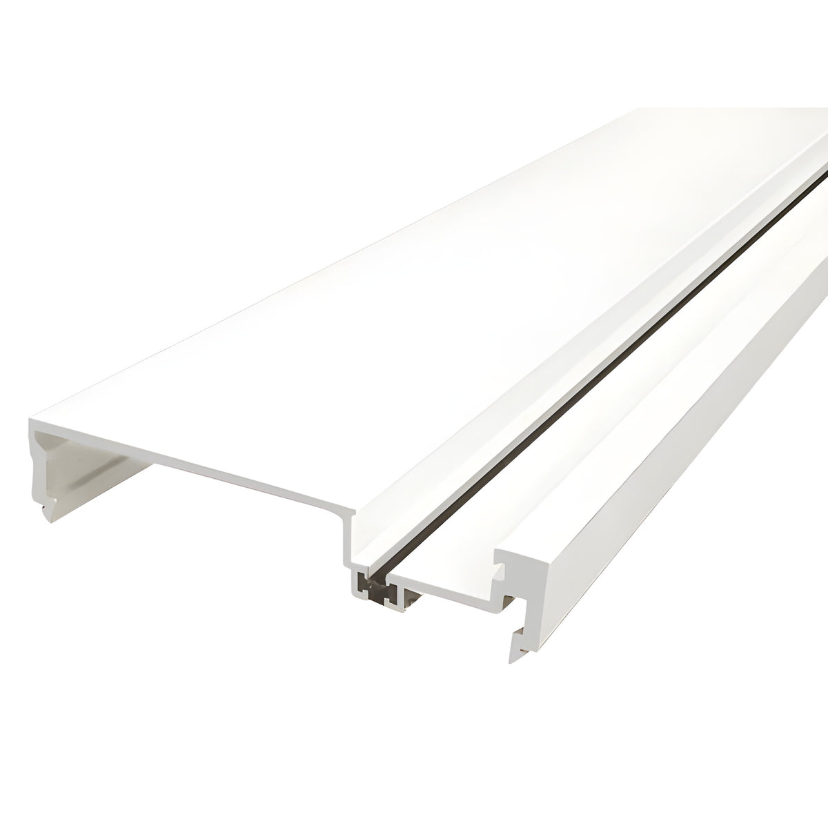 CRL-U.S. Aluminum Heavy-Duty 6" Male Split Mullion, Thermally Improved, White Kynar® Paint- 24'-2"
