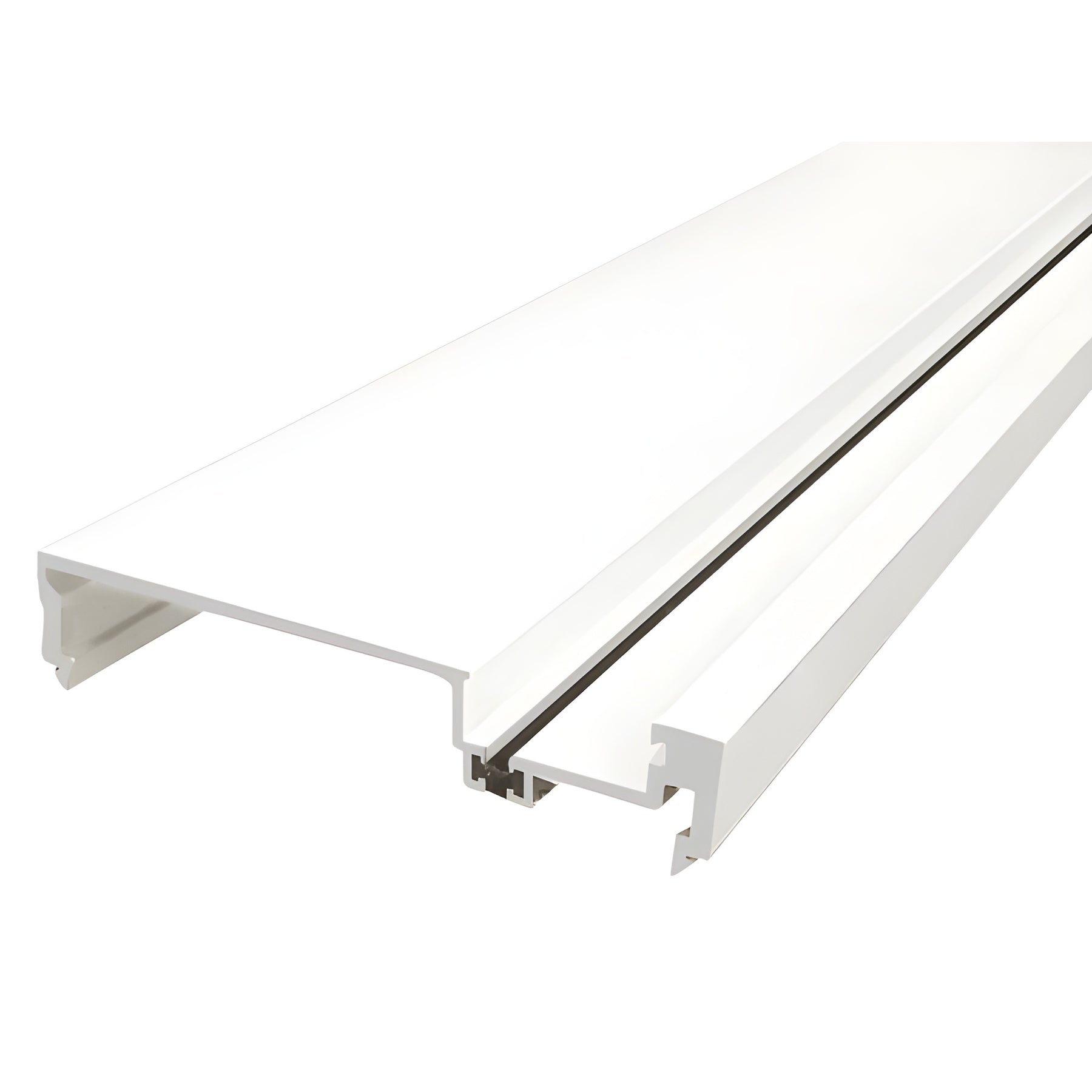 CRL-U.S. Aluminum Heavy-Duty 6" Male Split Mullion, Thermally Improved, White Kynar® Paint- 24'-2"