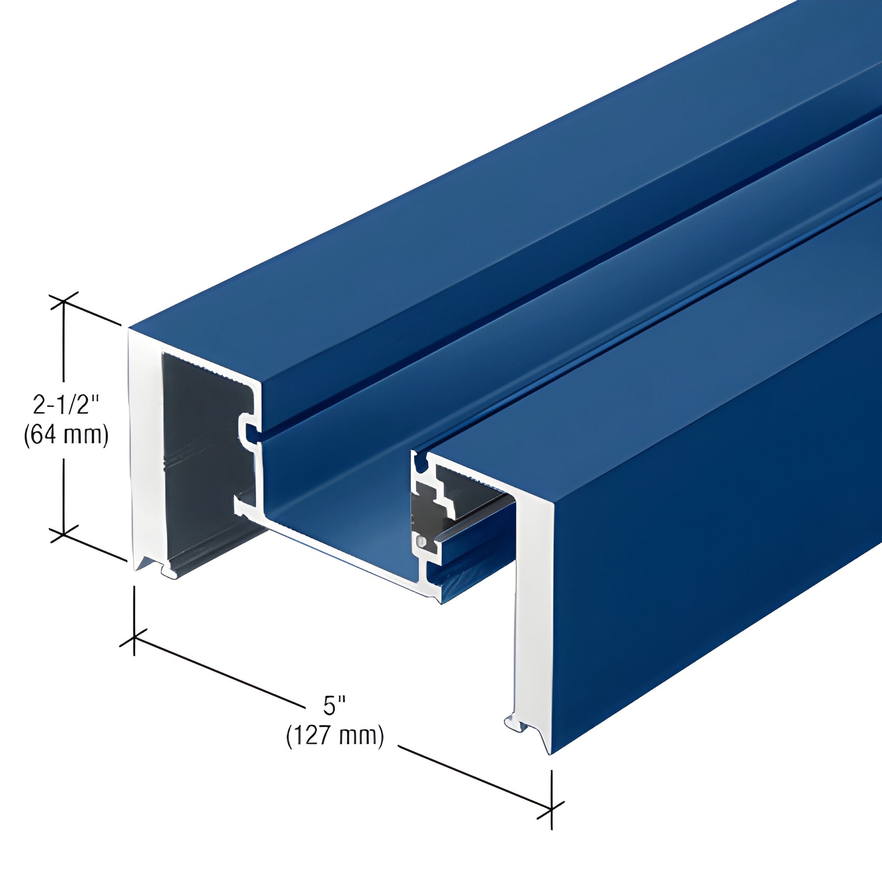 CRL-U.S. Aluminum Heavy-Duty Vertical Mullion, Thermally Improved, Custom Paint, 24'-2"
